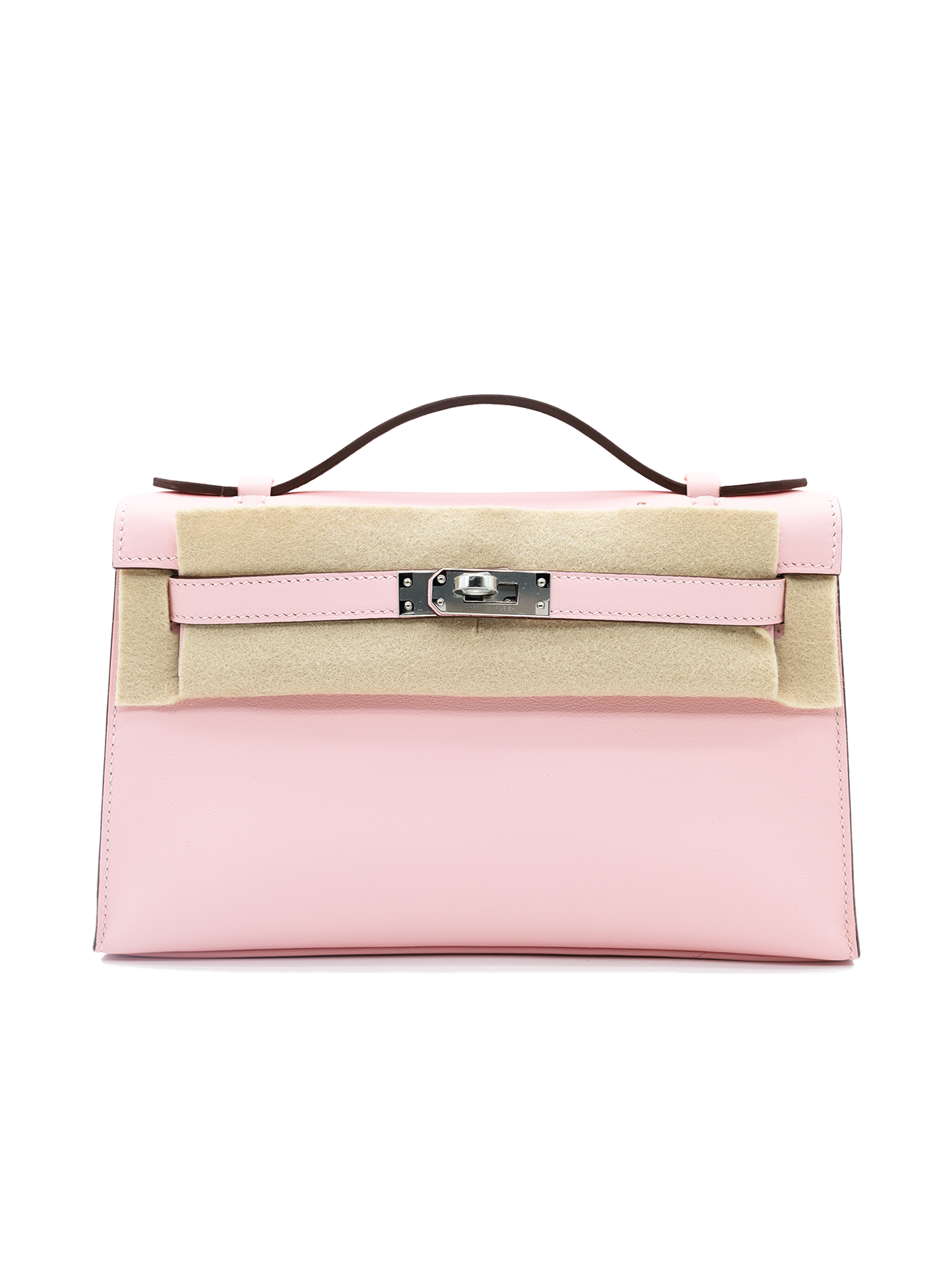 NEW HERMÈS KELLY POCHETTE SWIFT ROSE SAKURA PHW