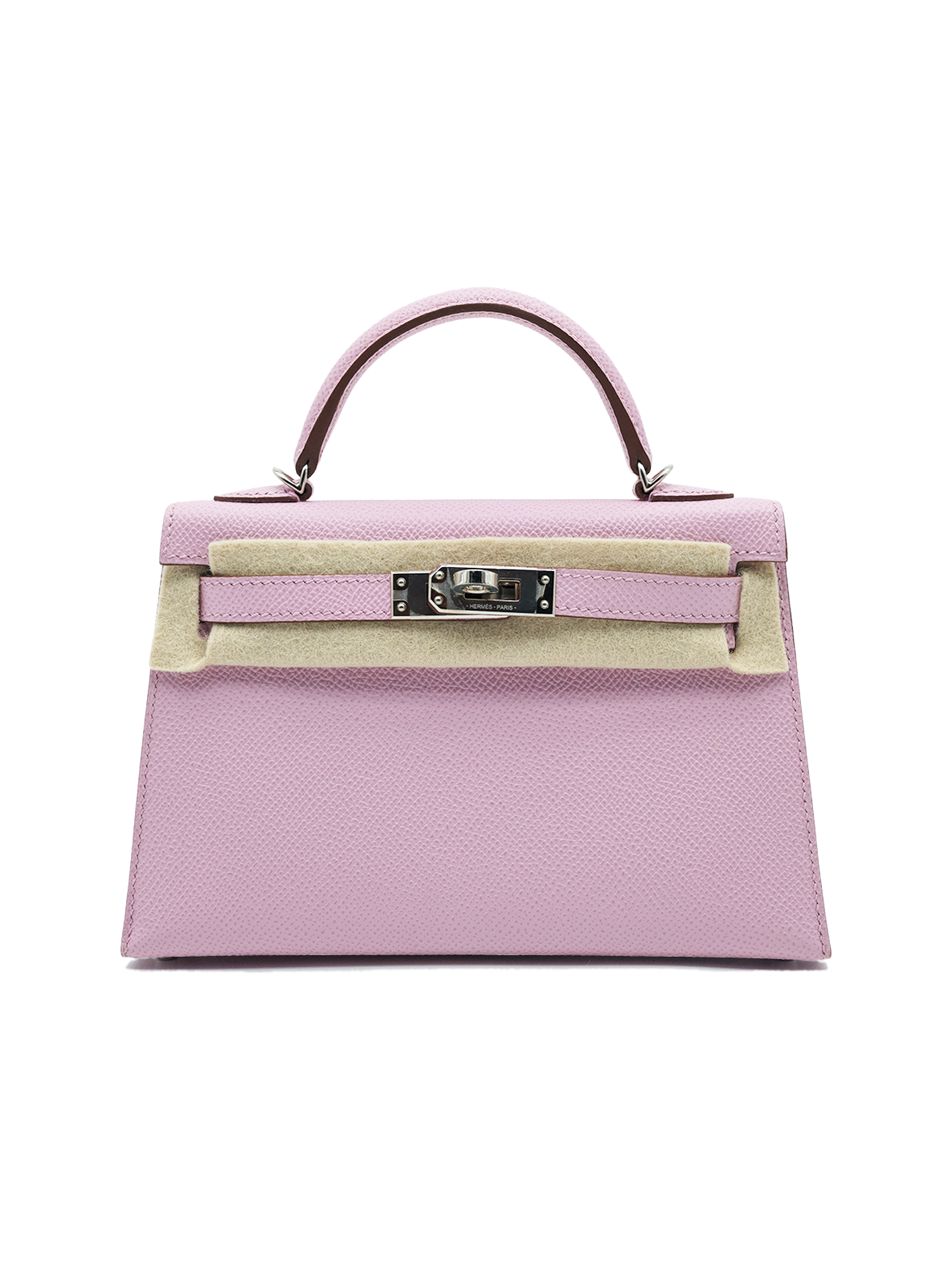 PRE-LOVED HERMÈS MINI KELLY II EPSOM MAUVE SYLVESTRE PHW