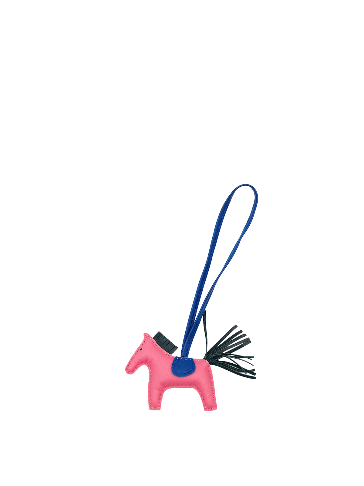 PRE-LOVED HERMÈS RODEO CHARM ROSE AZALEE/ BLUE ELECTRIC/VERT CHYPRE SWIFT