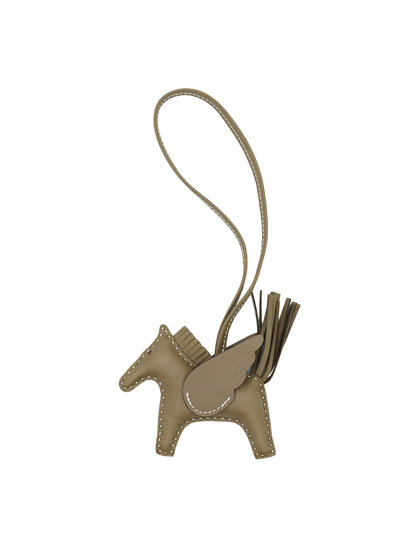 NEW HERMÈS RODEO PEGASE CHARM ETOUPE SWIFT