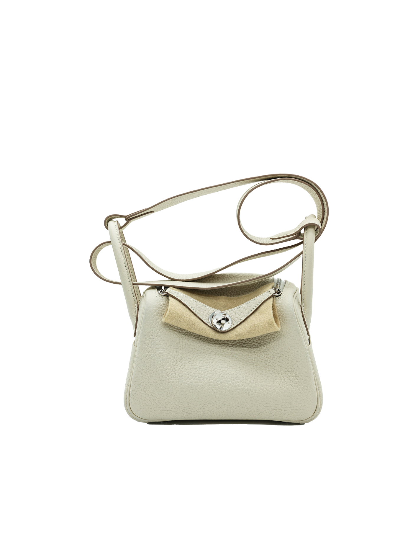 PRE-LOVED HERMÈS MINI LINDY TAURILLON CLEMENCE CRAIE PHW