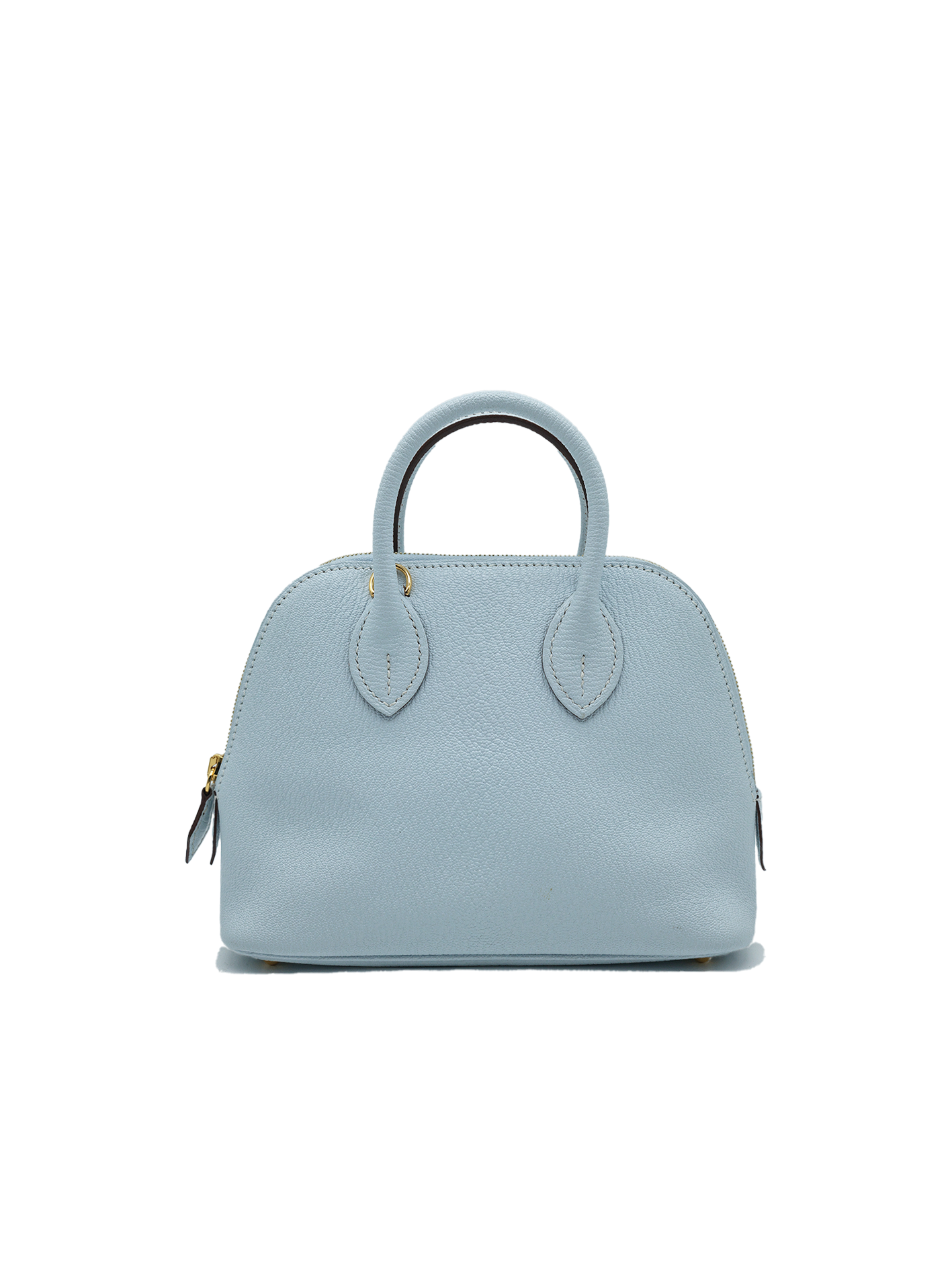 PRE-LOVED HERMÈS MINI BOLIDE MYSORE BLUE PALE GHW