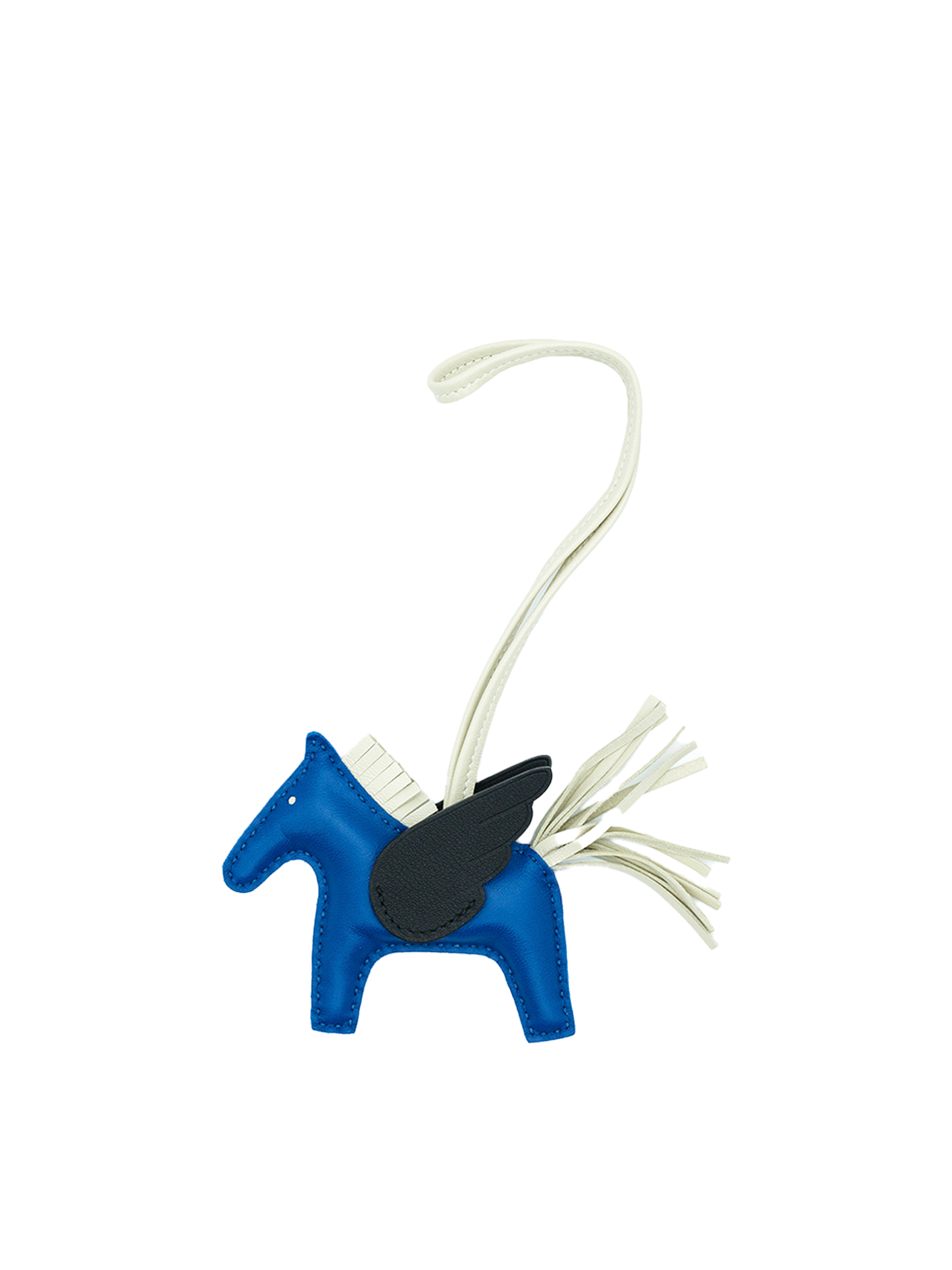 PRE-LOVED HERMÈS RODEO PEGASE CHARM BLUE FRANCE/ CRAIE/ BLACK SWIFT