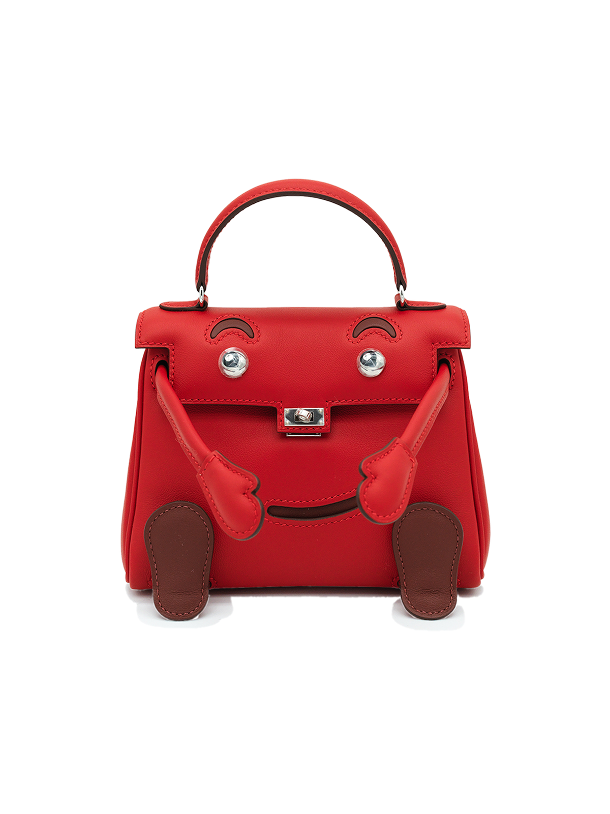 NEW HERMÈS QUELLE IDOLE KELLY DOLL SWIFT ROUGE RADIEUX/ ROUGE H PHW
