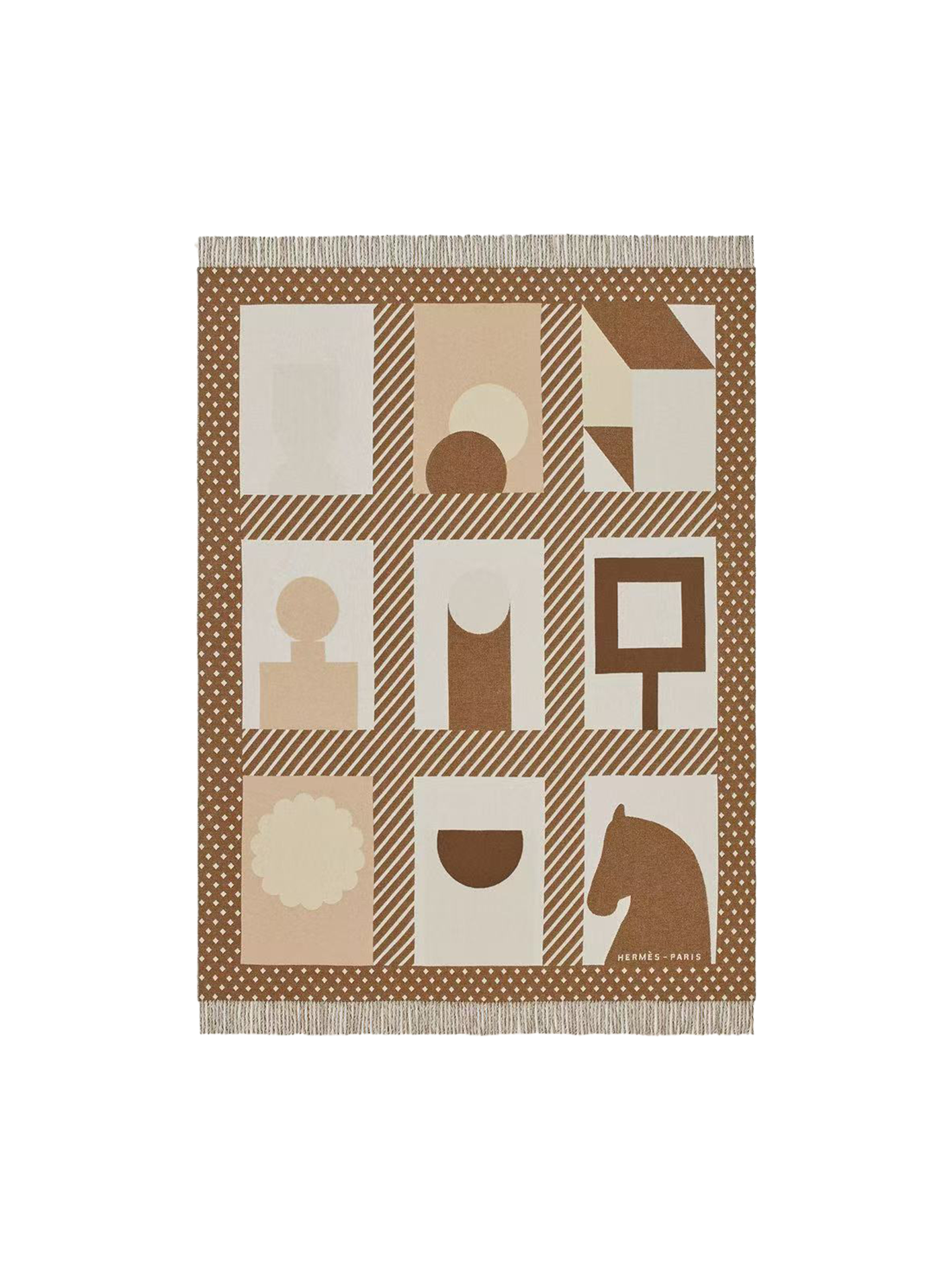 NEW HERMÈS LES OBJETS DU FAUBOURG BLANKET