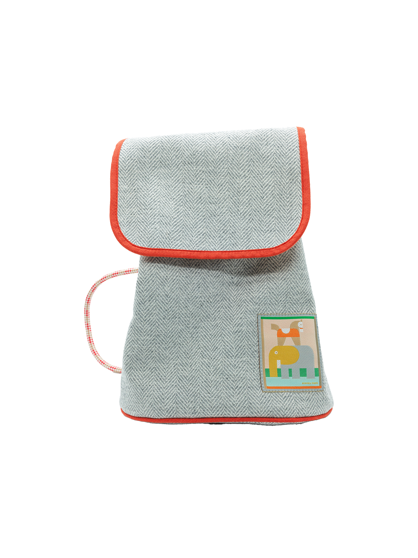 NEW HERMÈS BACKPACK ANIMAUX BLO TOILE GRANIT PHW