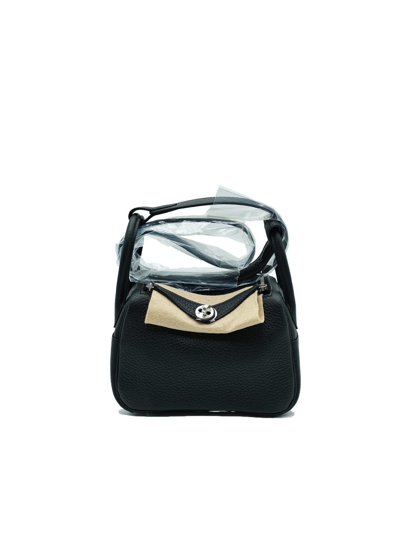 NEW HERMÈS MINI LINDY TAURILLON CLEMENCE BLACK PHW