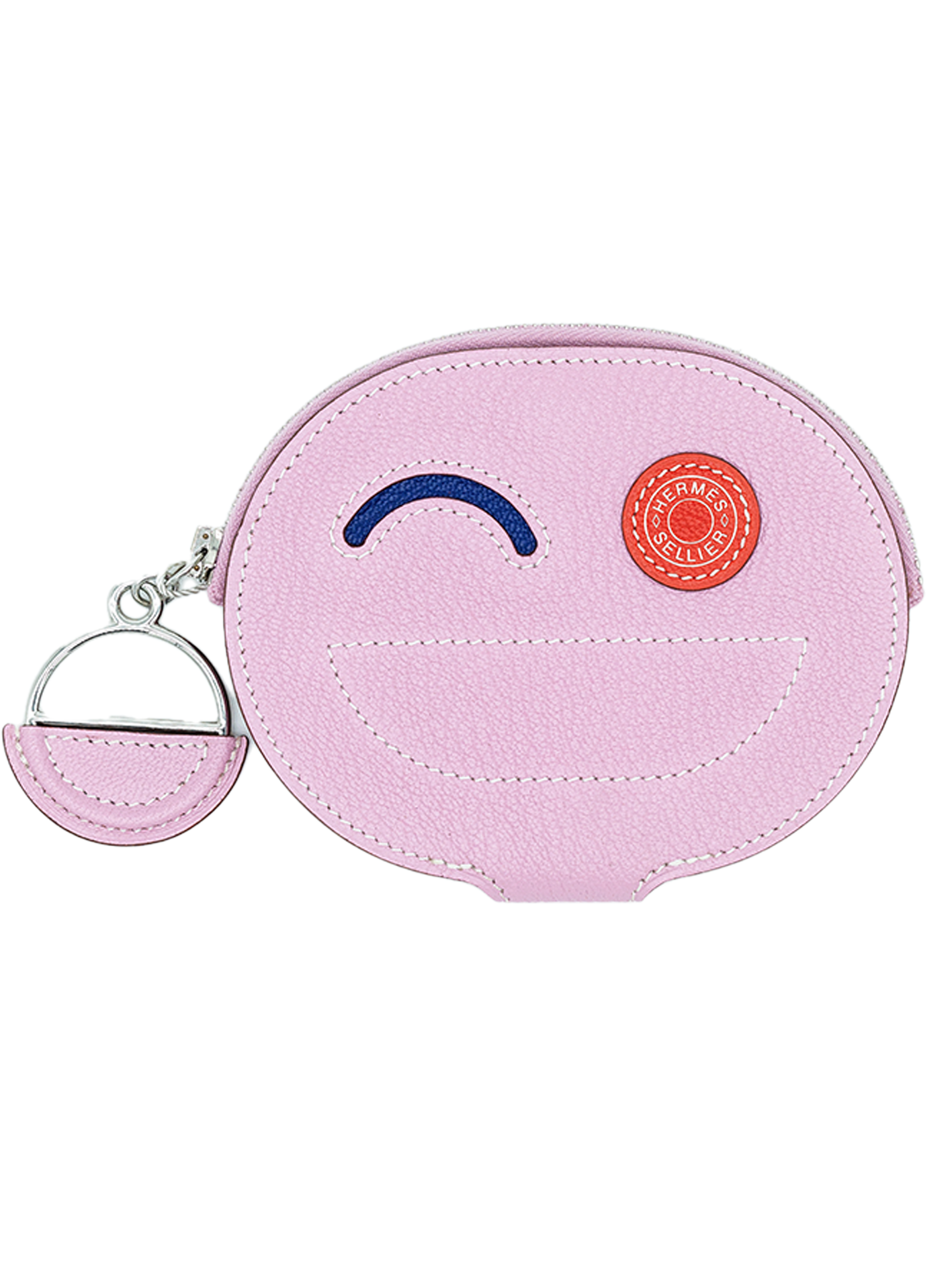 PRE-LOVED HERMÈS IN-THE-LOOP WINK CARD HOLDER ROSE D'ETE MYSORE