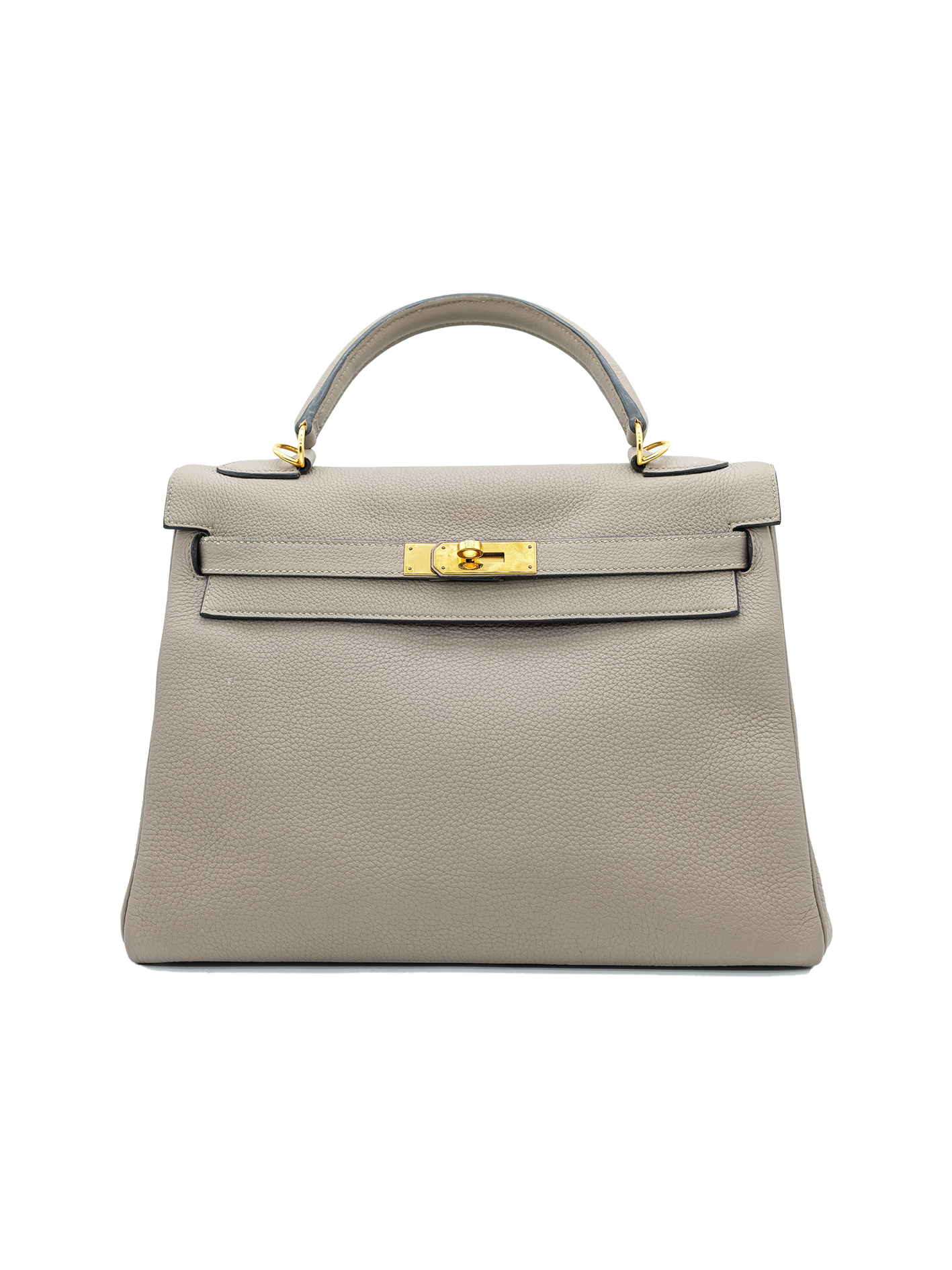 PRE-LOVED HERMÈS KELLY 32 TOGO GRIS ASPHALTE GHW