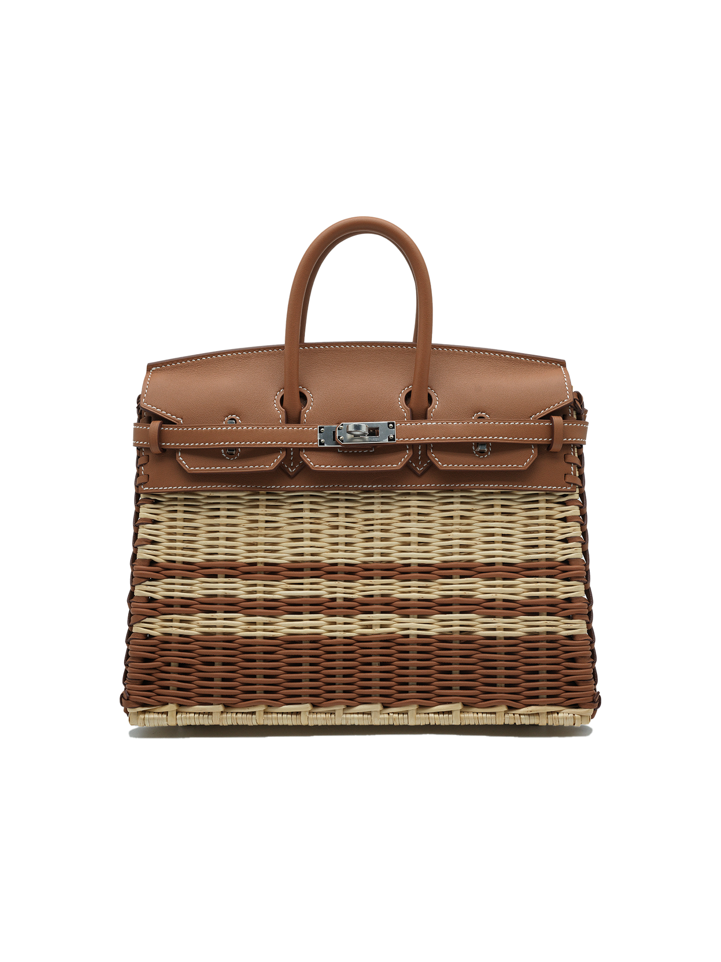 NEW HERMÈS BIRKIN 25 PICNIC NATURAL WICKER/ SWIFT NATURAL GOLD/ GOLD PHW