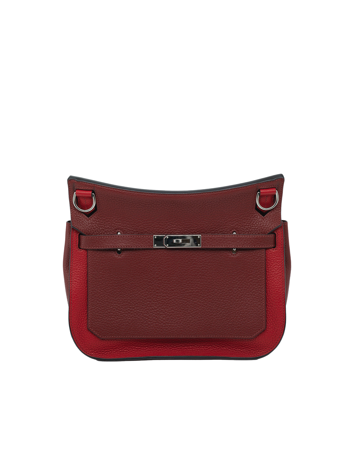 PRE-LOVED HERMÈS JYPSIERE 28 TAURILLON CLEMENCE ROUGE H/ ROUGE CASAQUE PHW