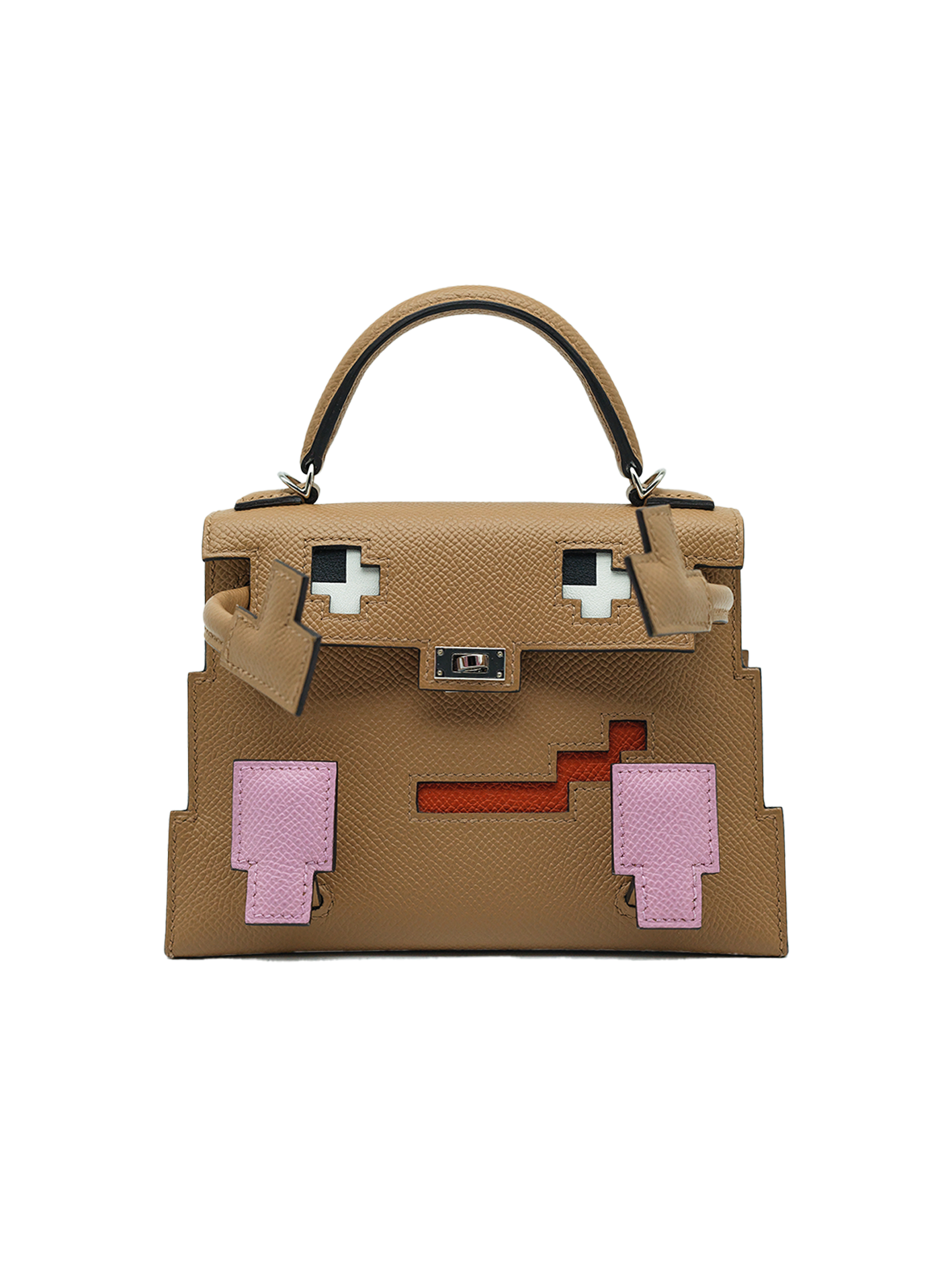 PRE-LOVED HERMÈS KELLY DOLL EPSOM CHAI/ MAUVE SYLVESTRE/ CELESTE PHW