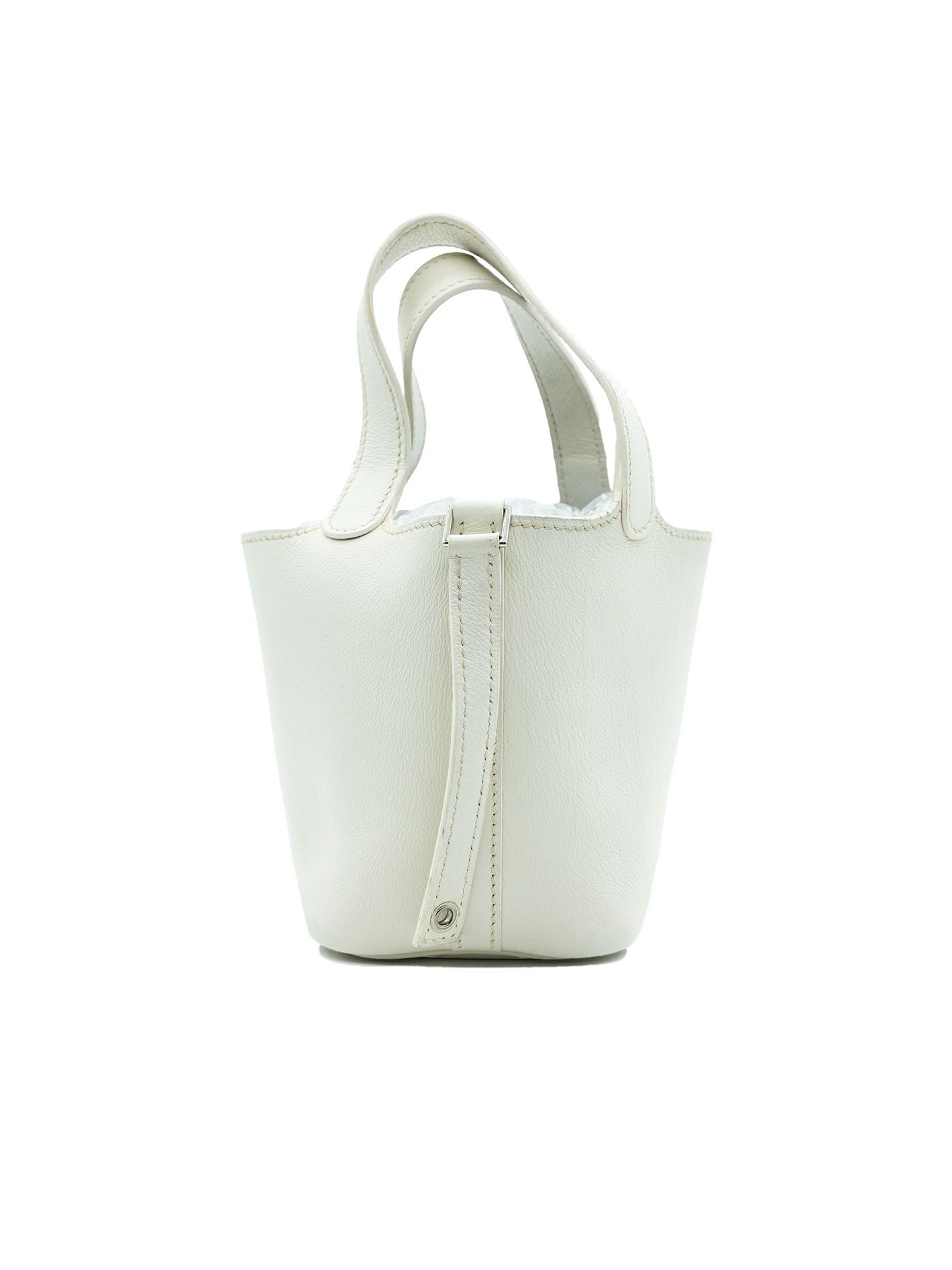 PRE-LOVED HERMÈS PICOTIN MICRO 14 SWIFT BLANC PHW