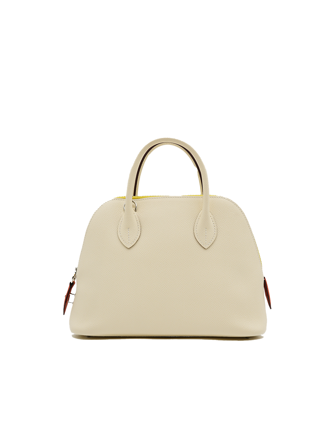 PRE-LOVED HERMÈS BOLIDE 25 EPSOM NATA/ LIME/ ORANGE PHW