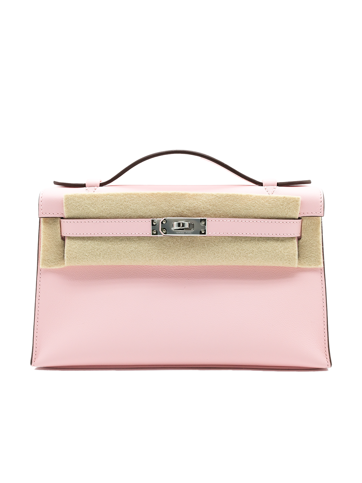 NEW HERMÈS KELLY POCHETTE SWIFT ROSE SAKURA PHW