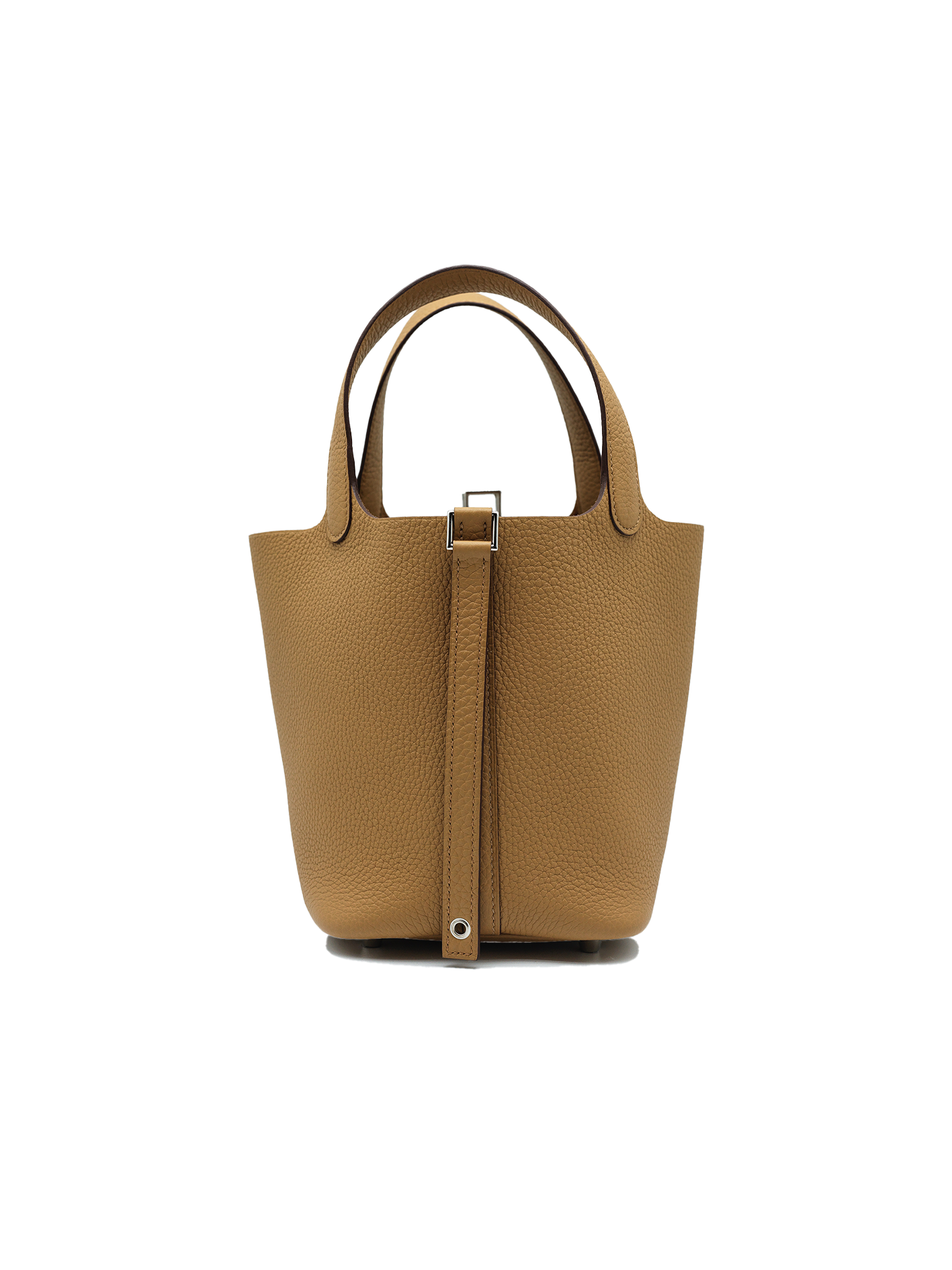 NEW HERMÈS PICOTIN 18 TAURILLON CLEMENCE BISCUIT PHW