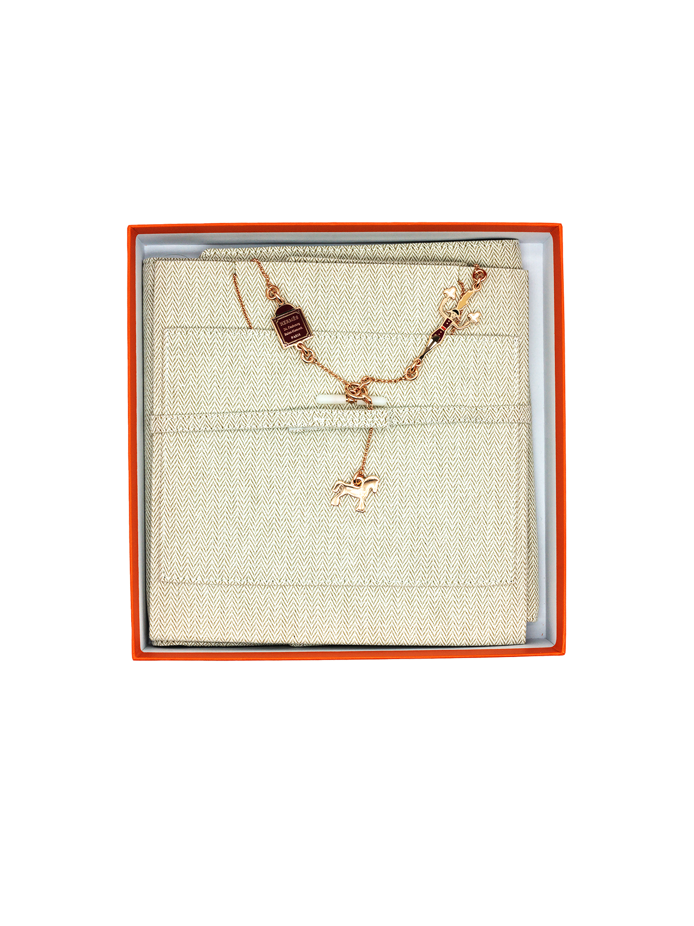 NEW HERMÈS CHEVAL NECKLACE RGHW