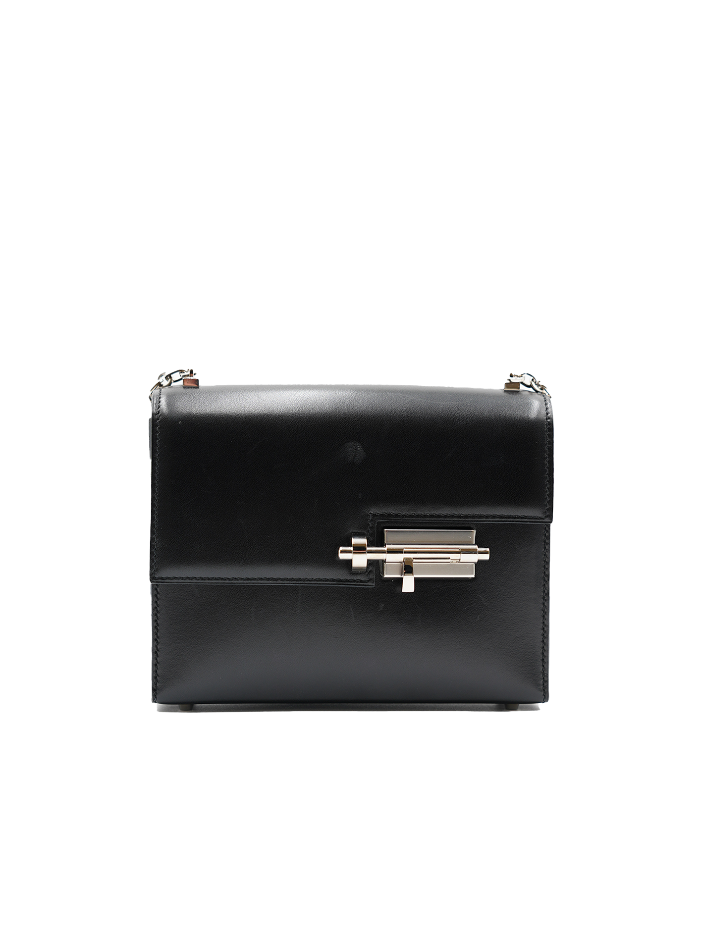 PRE-LOVED HERMÈS MINI VERROU BOX BLACK PHW