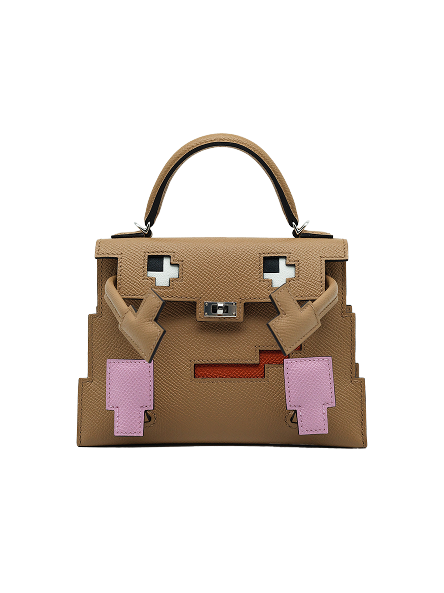 NEW HERMÈS KELLY DOLL EPSOM CHAI/ MAUVE SYLVESTRE/ CELESTE PHW