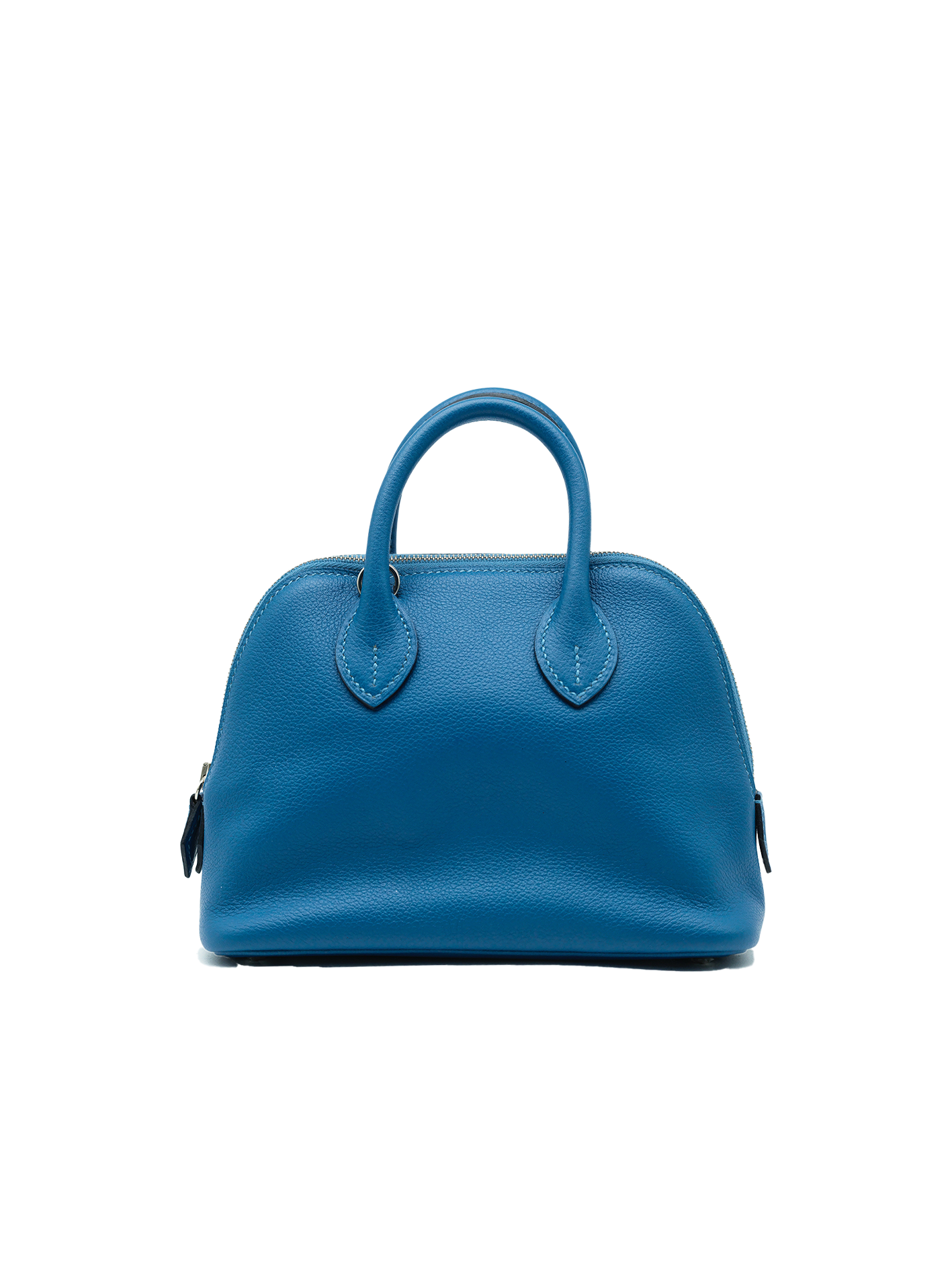 PRE-LOVED HERMÈS MINI BOLIDE EVERCOLOR BLEU CELESTE PHW