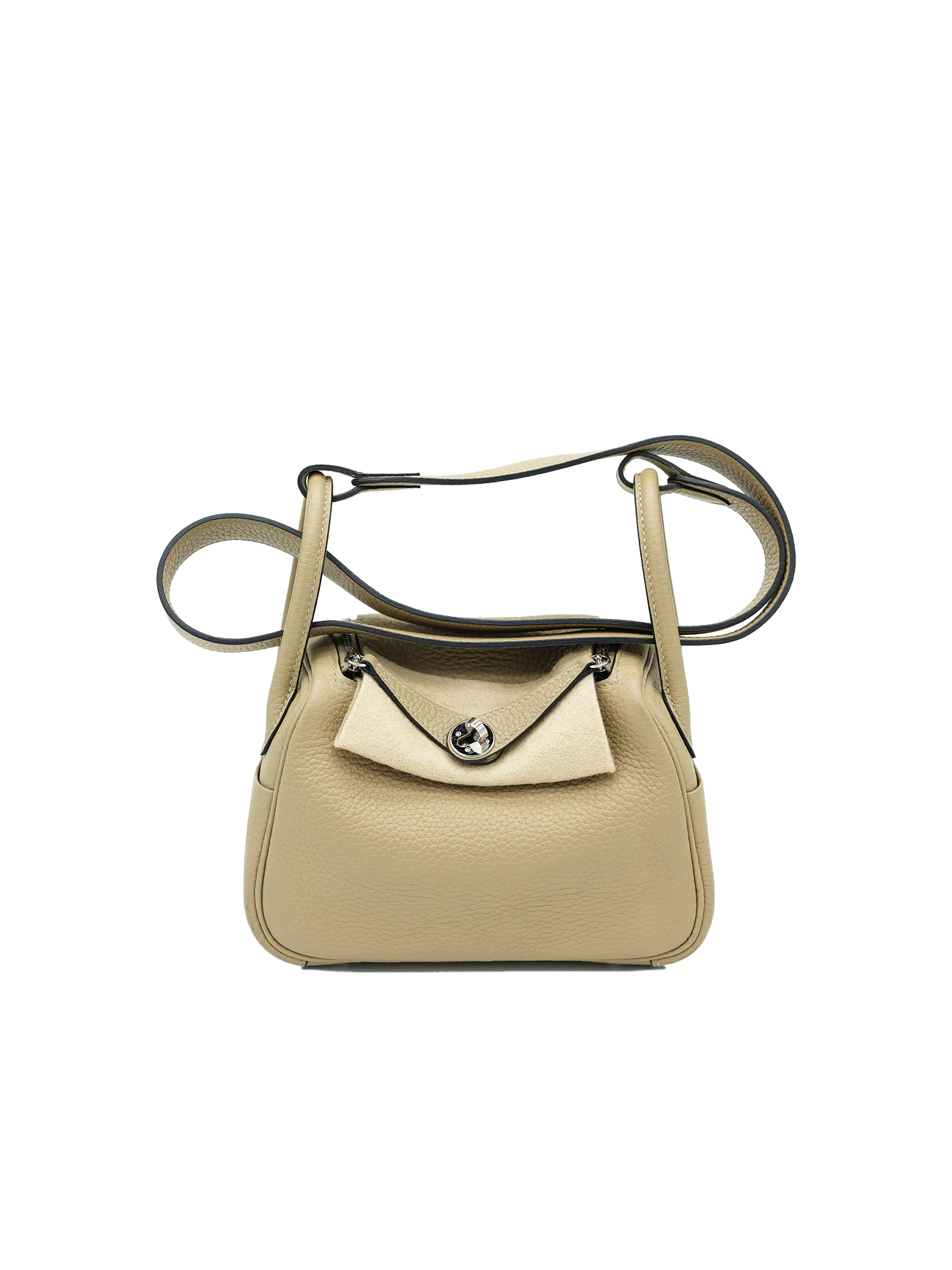 PRE-LOVED HERMÈS MINI LINDY TAURILLON CLEMENCE TRENCH PHW