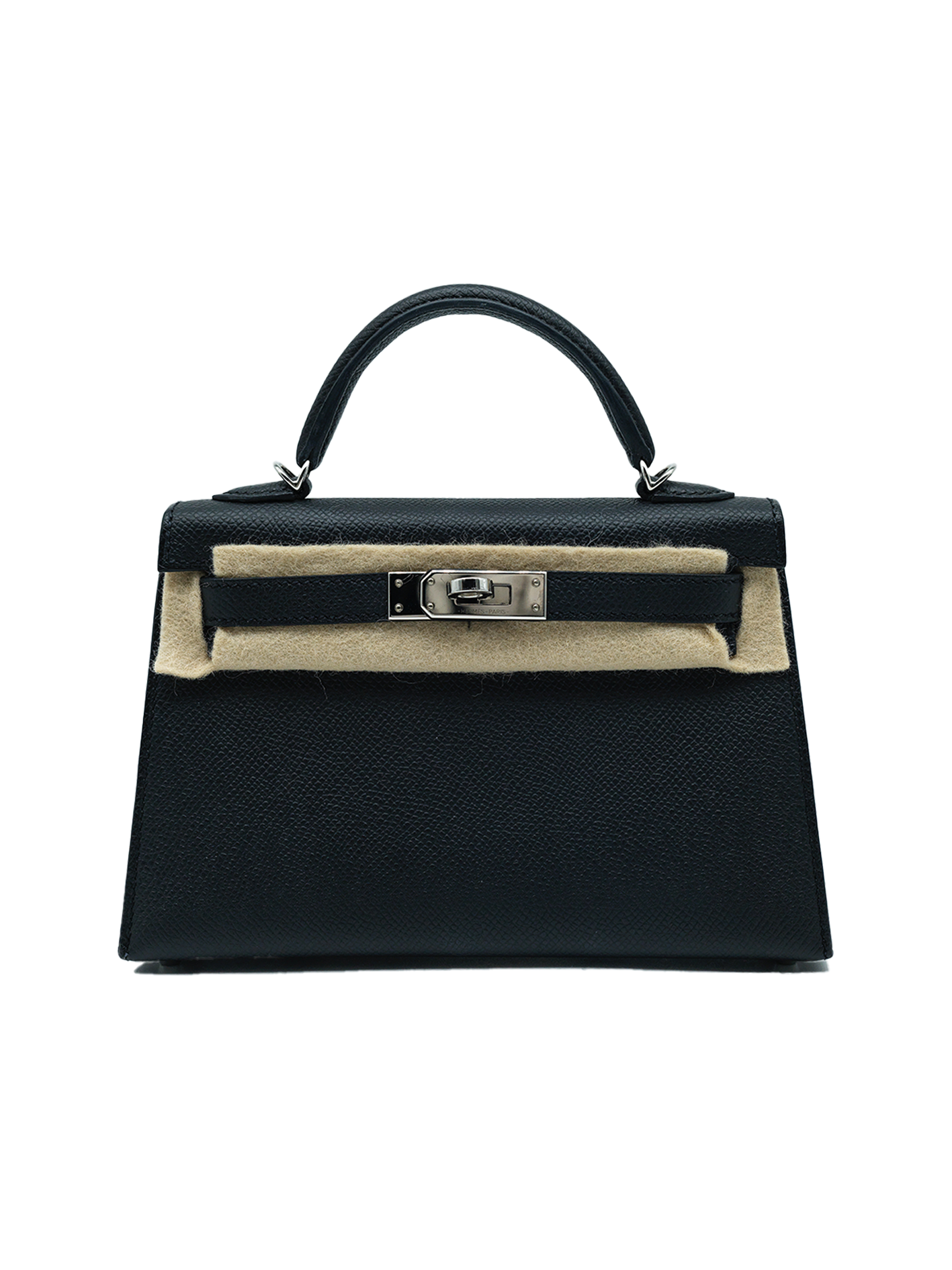 PRE-LOVED HERMÈS MINI KELLY II EPSOM BLACK PHW