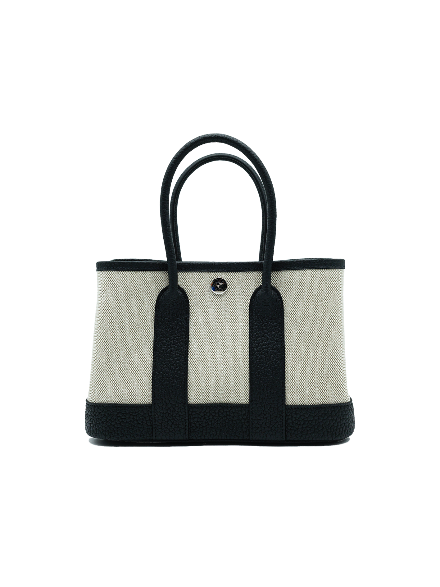 NEW HERMES MINI GARDEN PARTY TOILE/ NEGONDA BLACK PHW