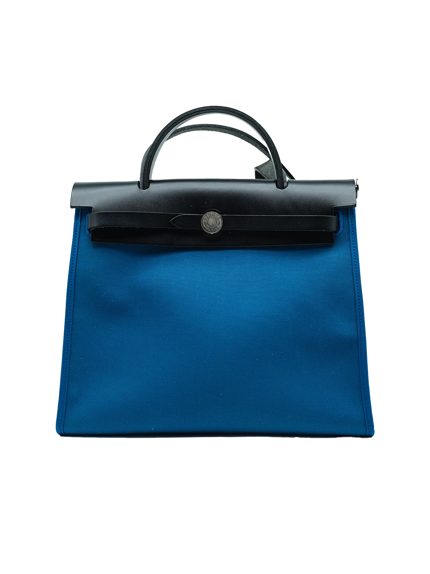 PRE-LOVED HERMÈS HERBAG 31 TOILE BLEU ZANZIBAR GHW