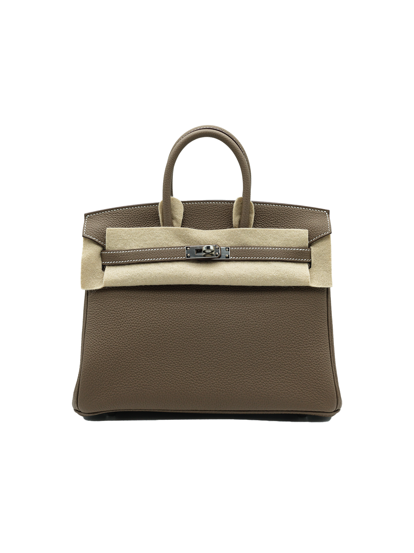 NEW HERMÈS BIRKIN 25 TOGO ETOUPE PHW