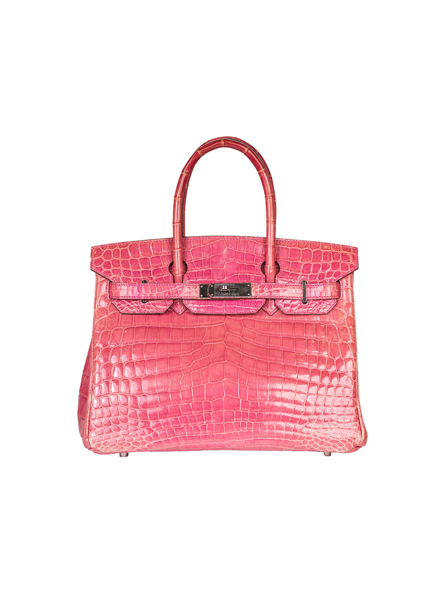 PRE-LOVED HERMÈS BIRKIN 30 NILOTICUS CROCODILE BOUGAINVILLIER GHW