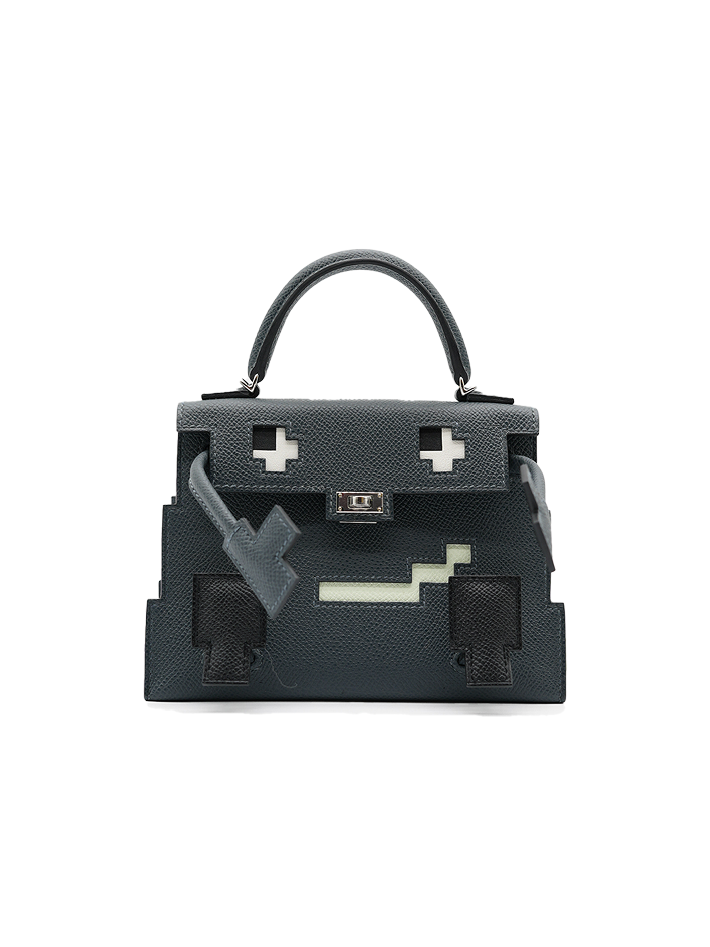 NEW HERMES KELLY DOLL EPSOM GRIS MISTY PHW
