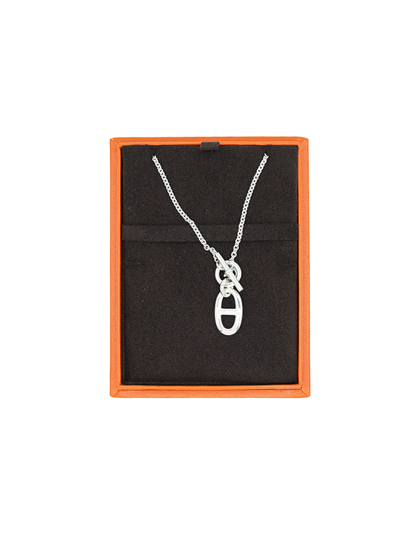 NEW HERMÈS CHAINE D'ANCRE PENDANT PHW