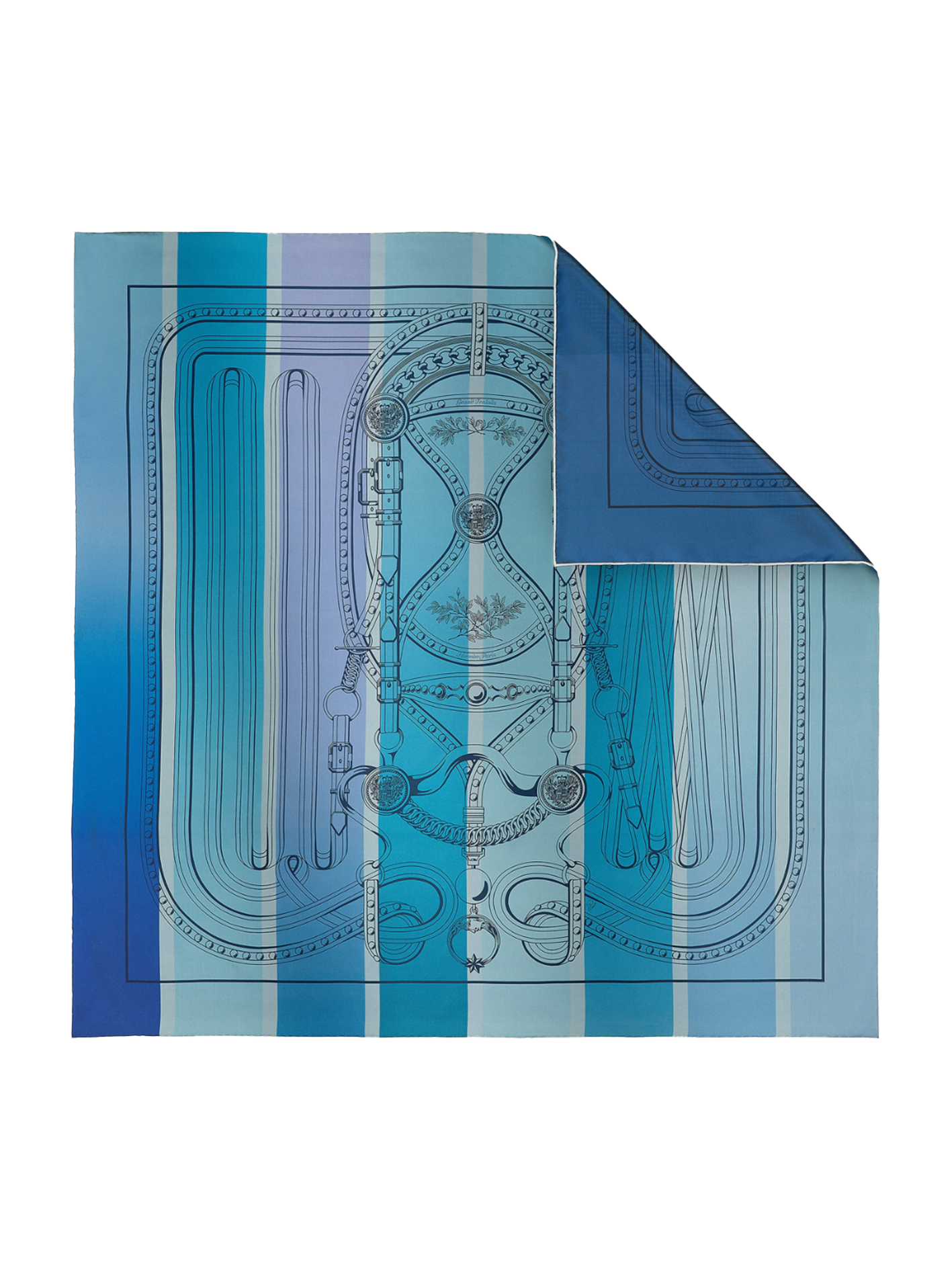 NEW HERMÈS CARRE SCARF GRAND TRALALA DOUBLE FACE SCARF 90 CM