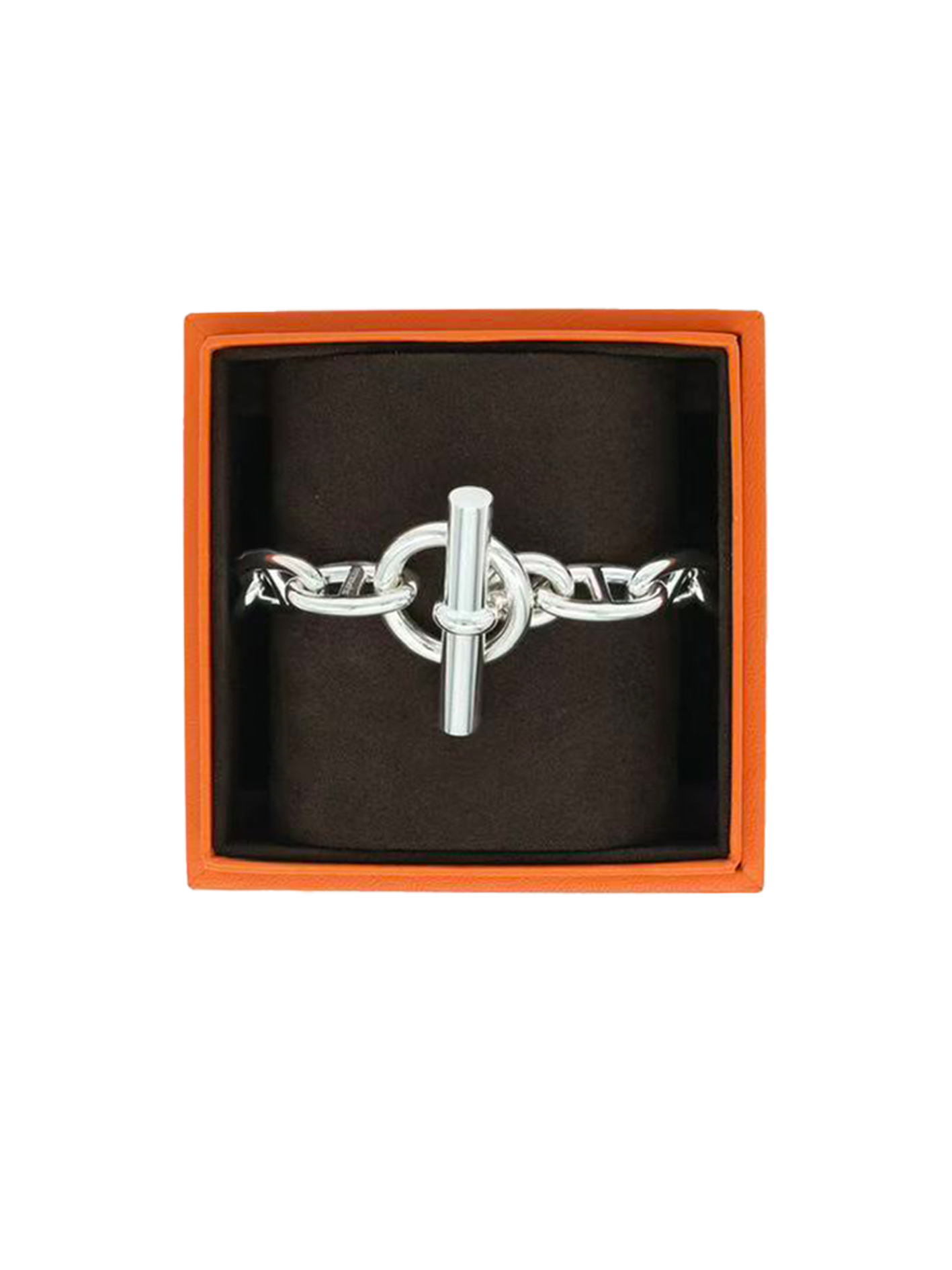 NEW HERMÈS CHAINE D'ANCRE BRACELET SIZE 12 PHW