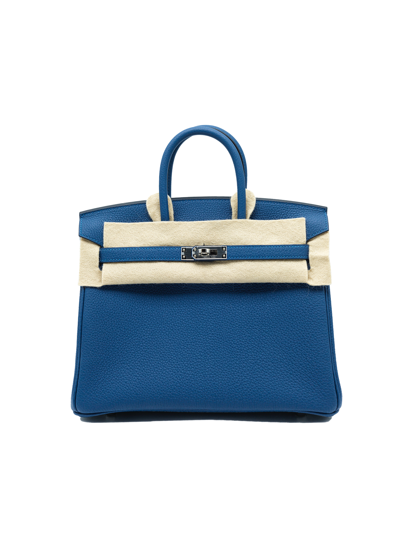 PRE-LOVED HERMÈS BIRKIN 25 TOGO BLUE TIE PHW