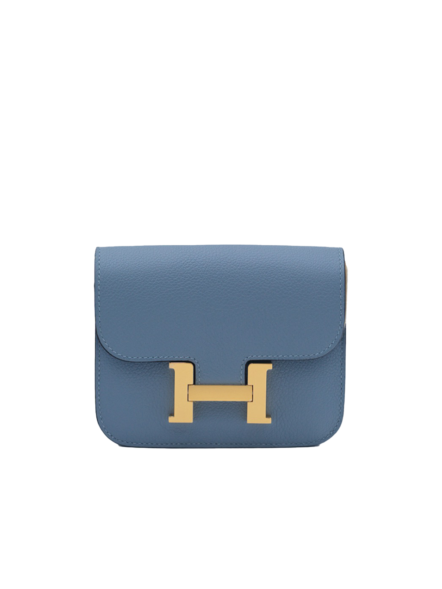 NEW HERMÈS CONSTANCE SLIM EVERCOLOR BLUE LIN GHW