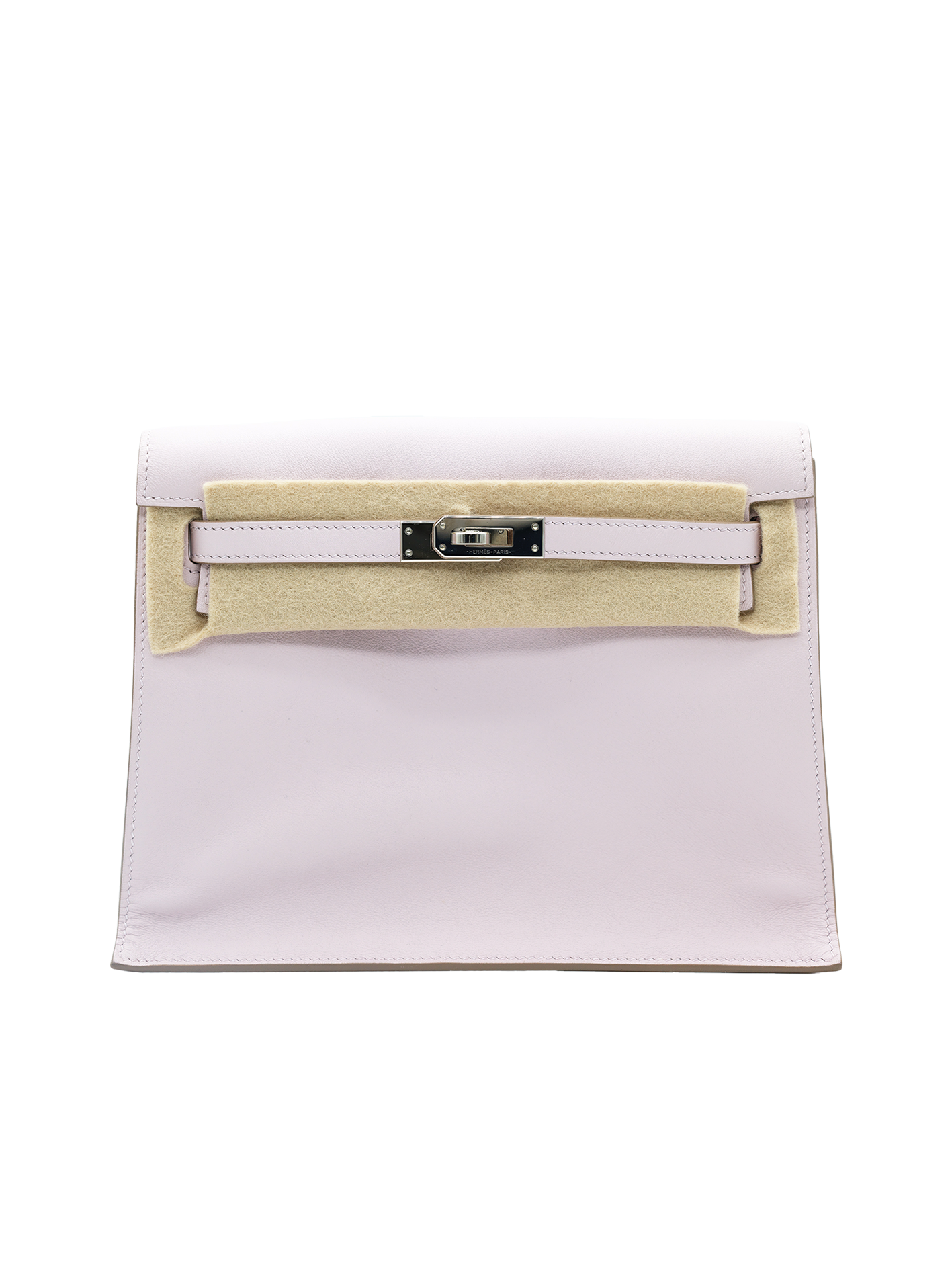 PRE-LOVED HERMÈS KELLY DANSE SWIFT MAUVE PALE PHW