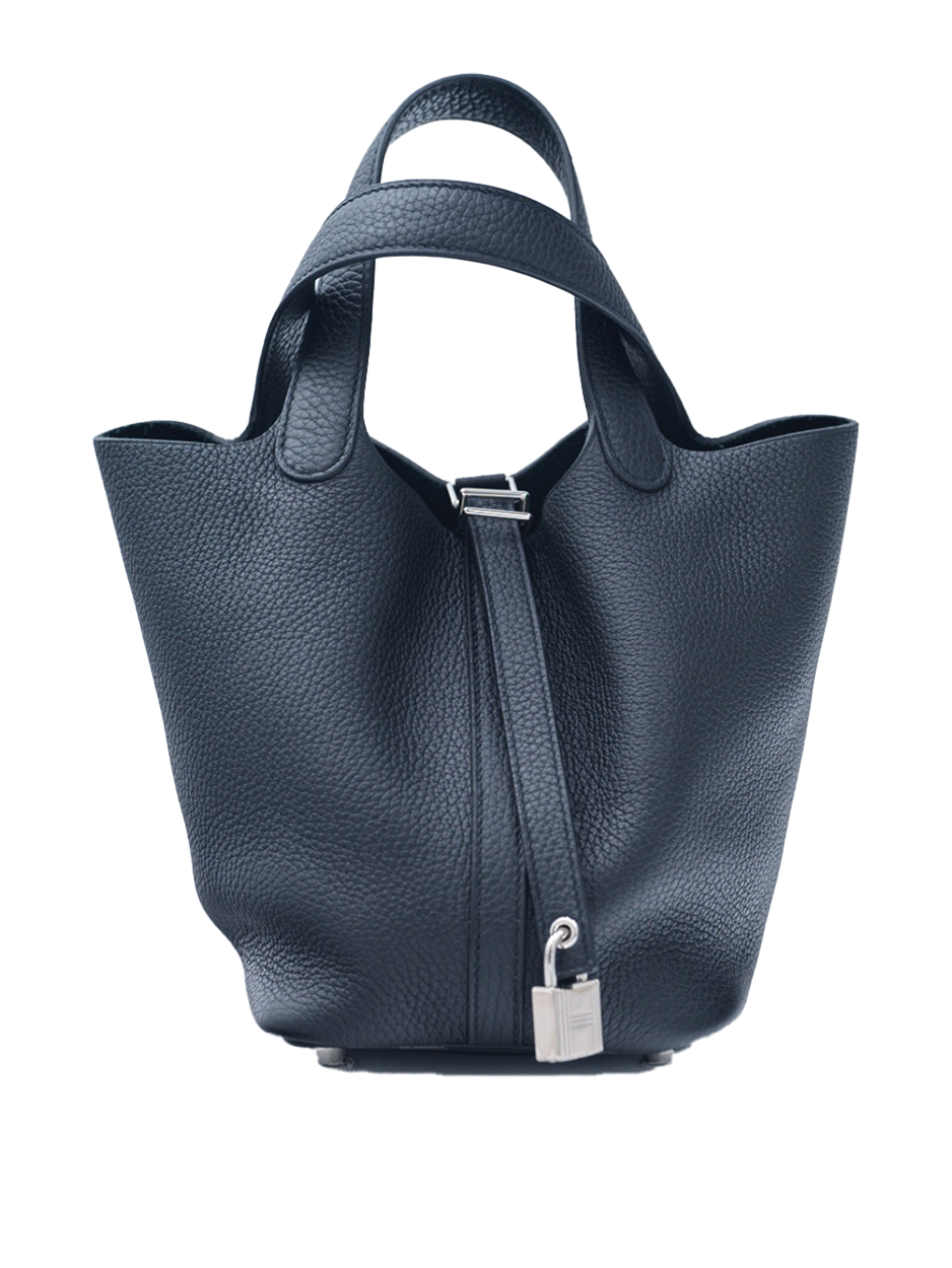 USED HERMES PICOTIN 18 TAURILLON CLEMENCE BLACK PHW