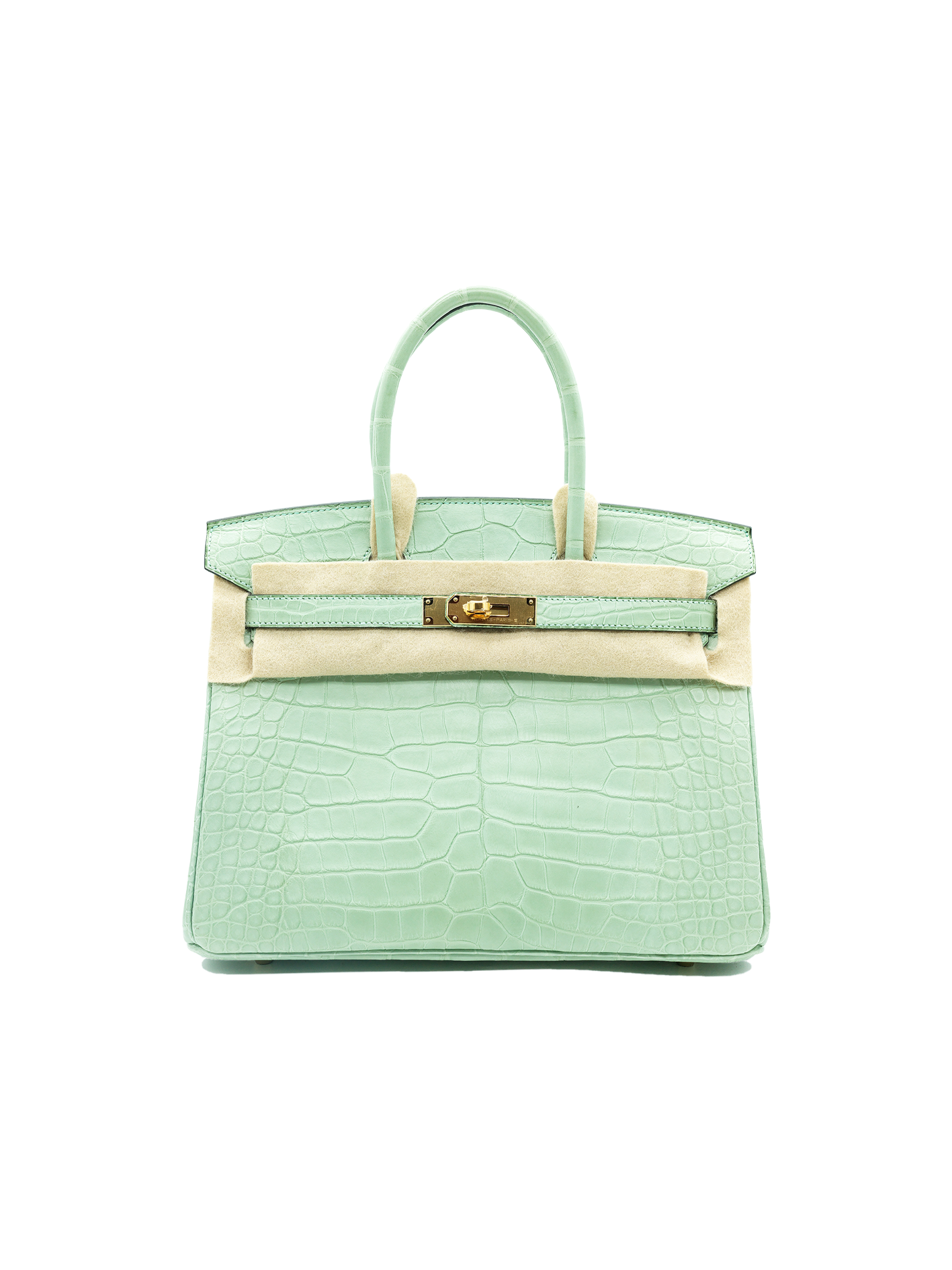 NEW HERMÈS BIRKIN 30 POROSUS CROCODILE VERT D'EAU GHW