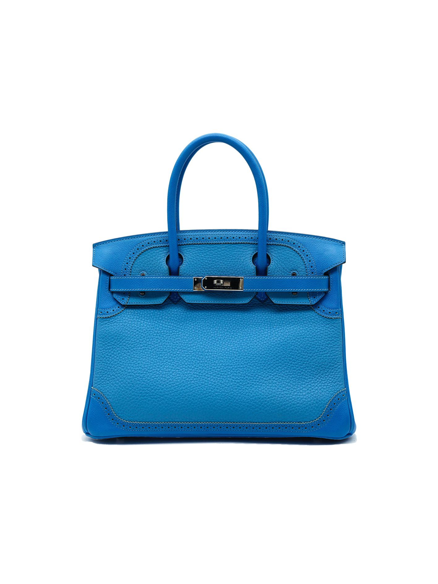 PRE-LOVED HERMÈS BIRKIN 30 TOGO/ SWIFT GHILLIES BLUE PARADISE PHW