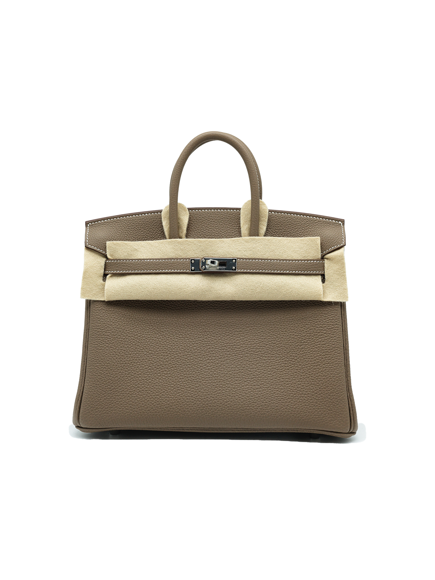 NEW HERMÈS BIRKIN 25 TOGO ETOUPE PHW