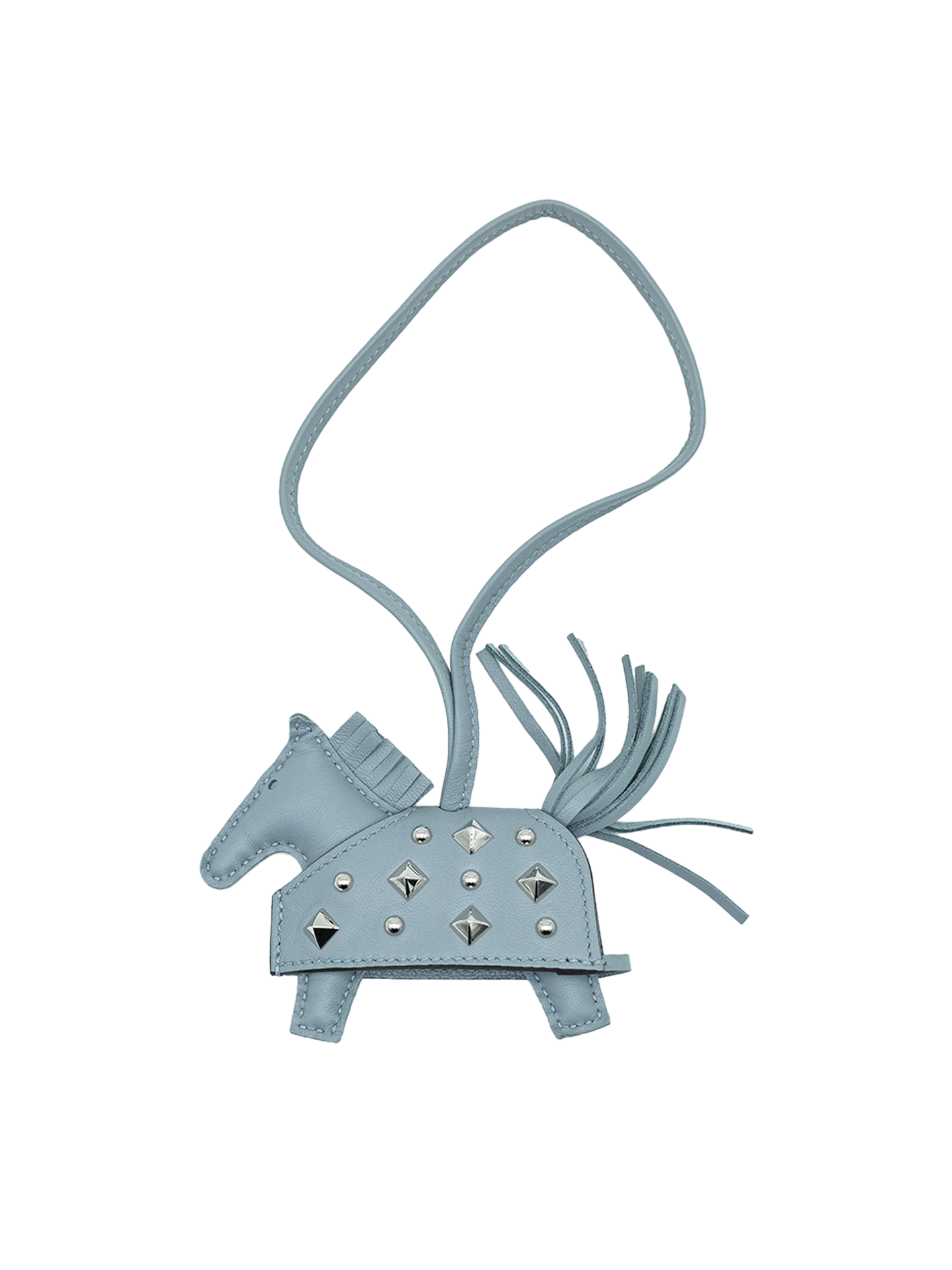 NEW HERMÈS RODEO PEGASE CHARM GRIS PANTIN SWIFT