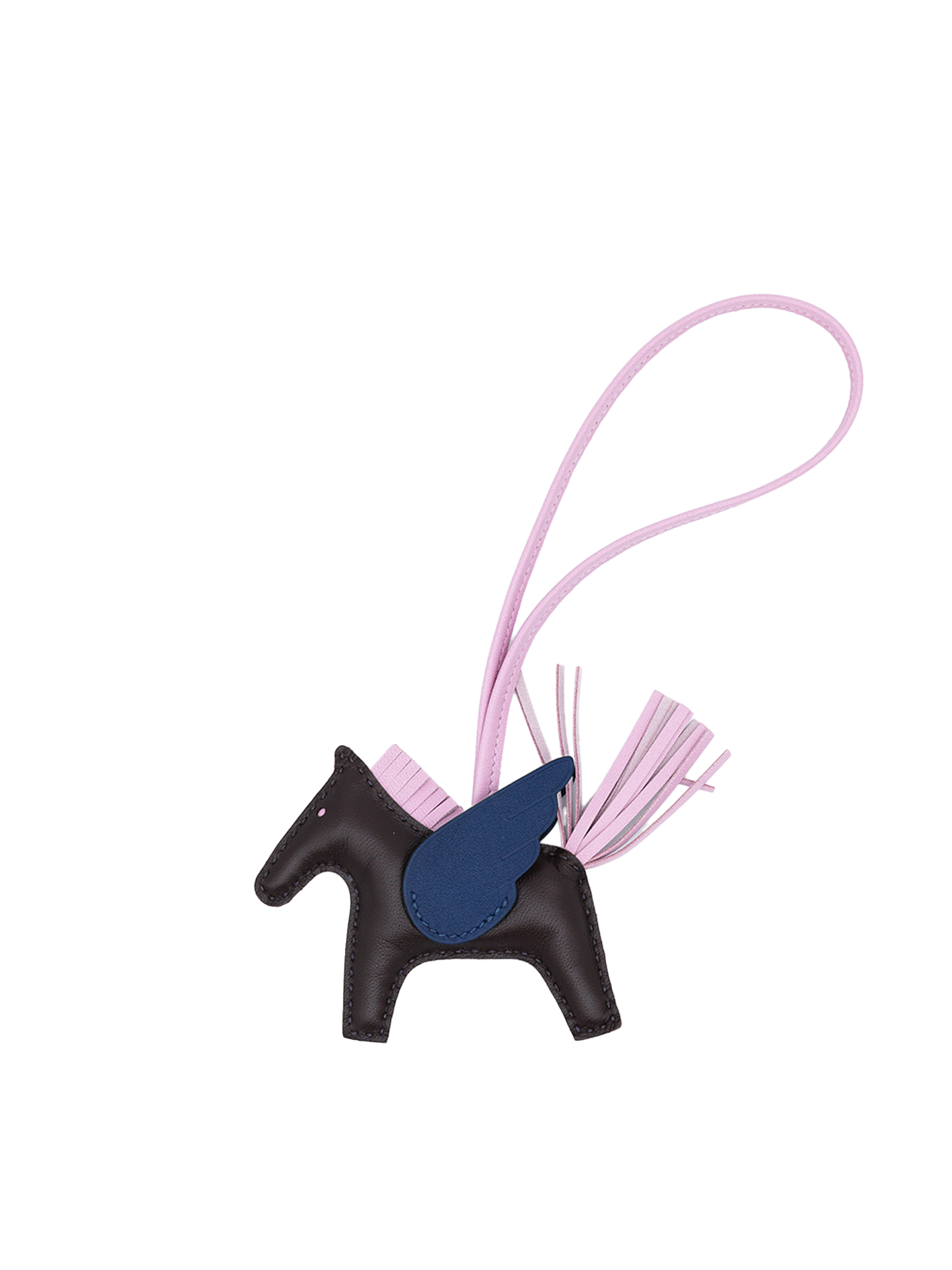 NEW HERMÈS RODEO PEGASE CHARM SELLIER/ MAUVE/ SAPHIR SWIFT