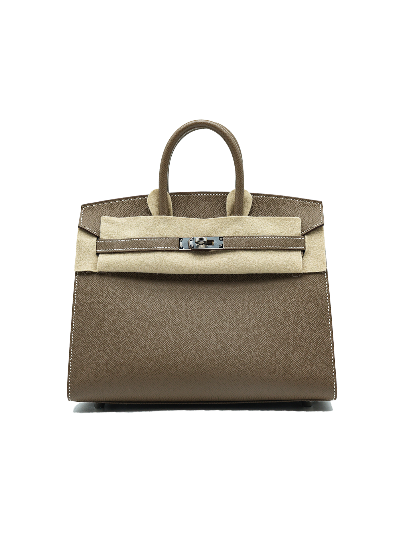 NEW HERMÈS BIRKIN 25 EPSOM ETOUPE PHW