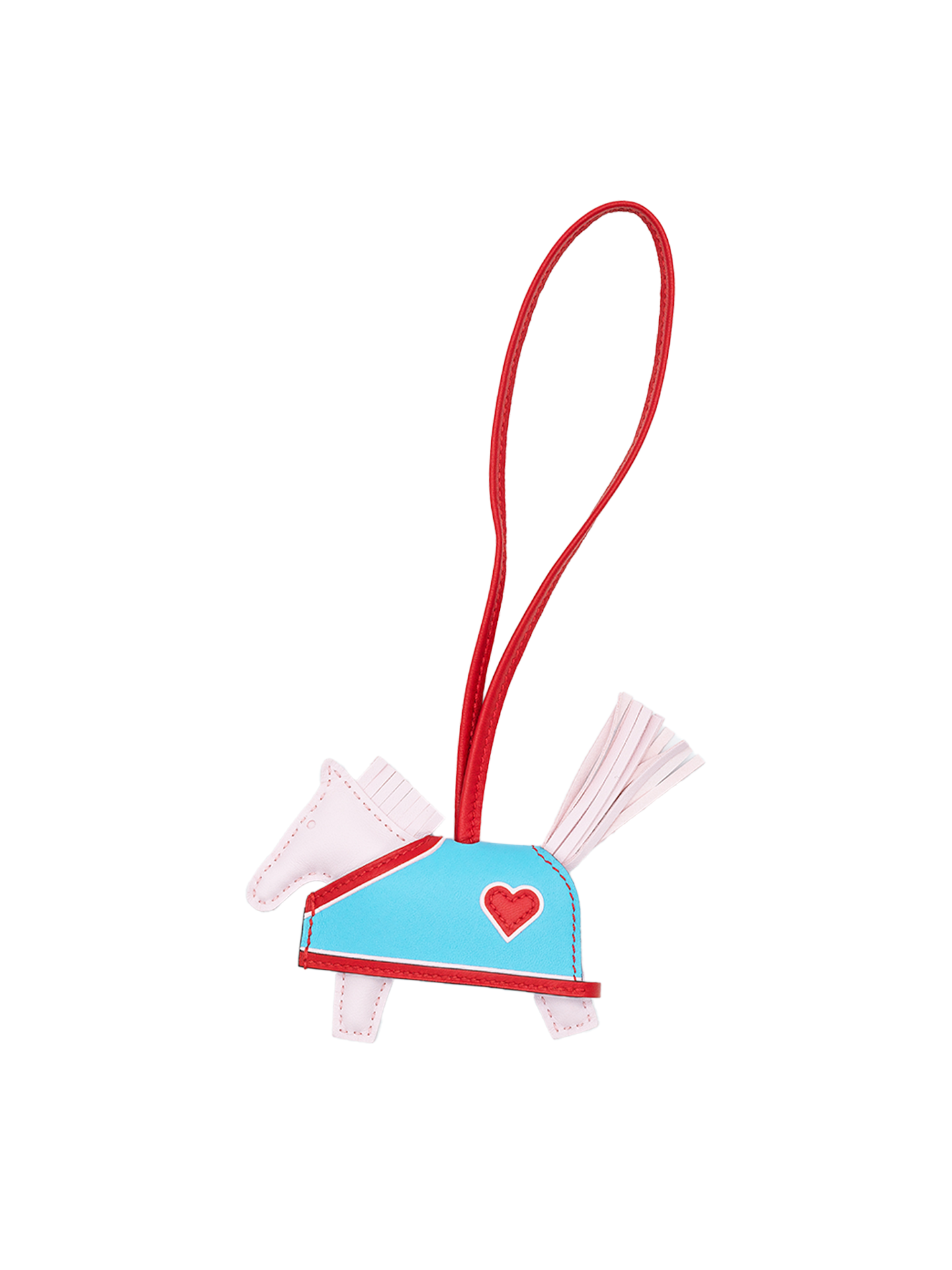 NEW HERMÈS RODEO ROBEO COEUR CHARM ROSE DARLING/ ROUGE RADIEUX/ CELESTE SWIFT