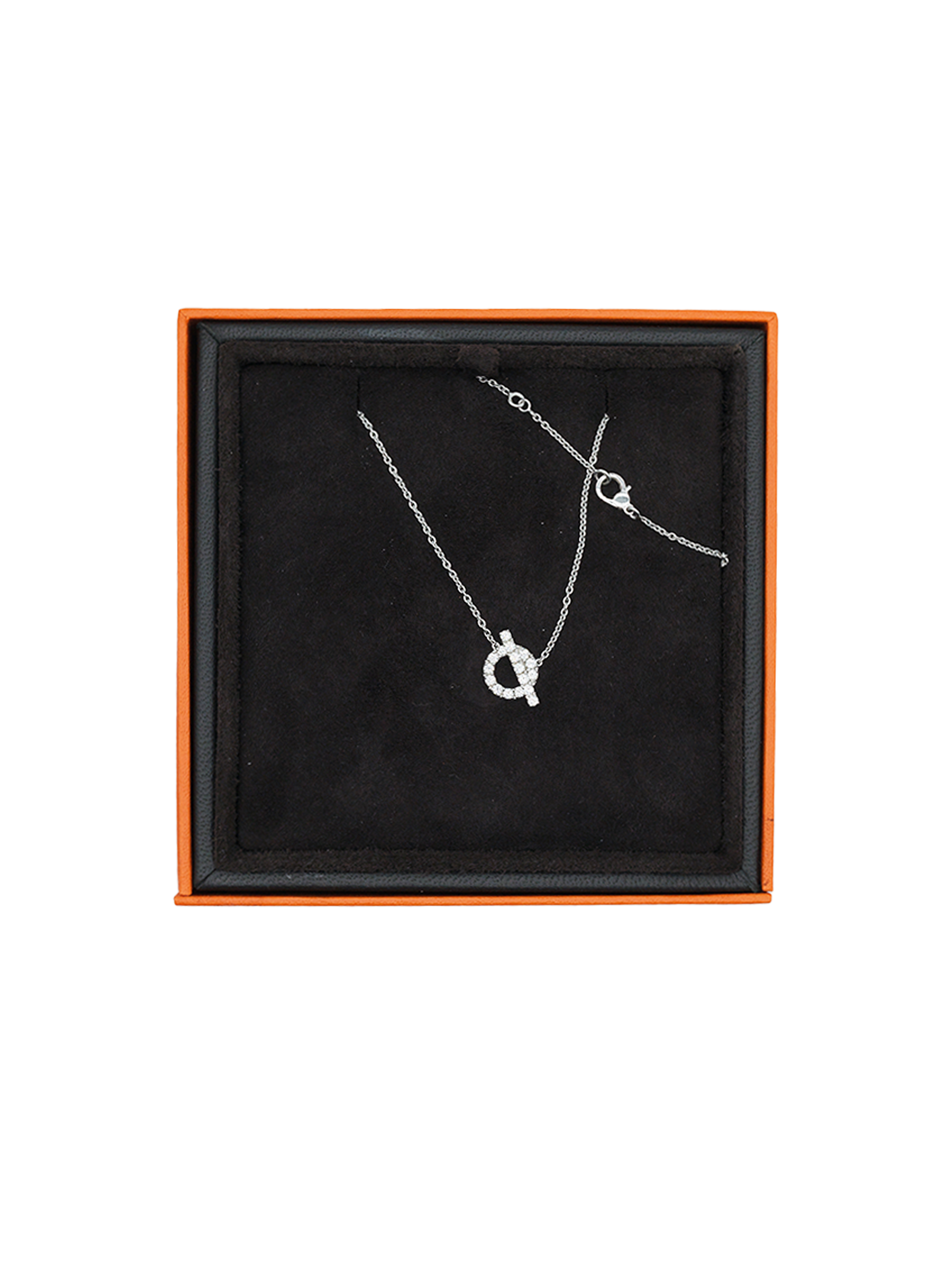 PRE-LOVED HERMÈS FINESSE PENDANT WITH DIAMOND WGHW