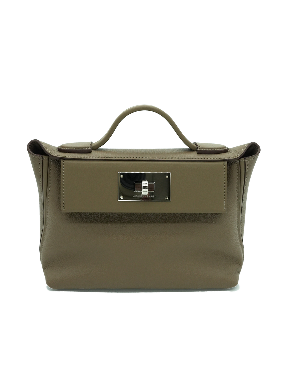 PRE-LOVED HERMÈS MINI 2424 SWIFT/ EVERCOLOR ETOUPE PHW