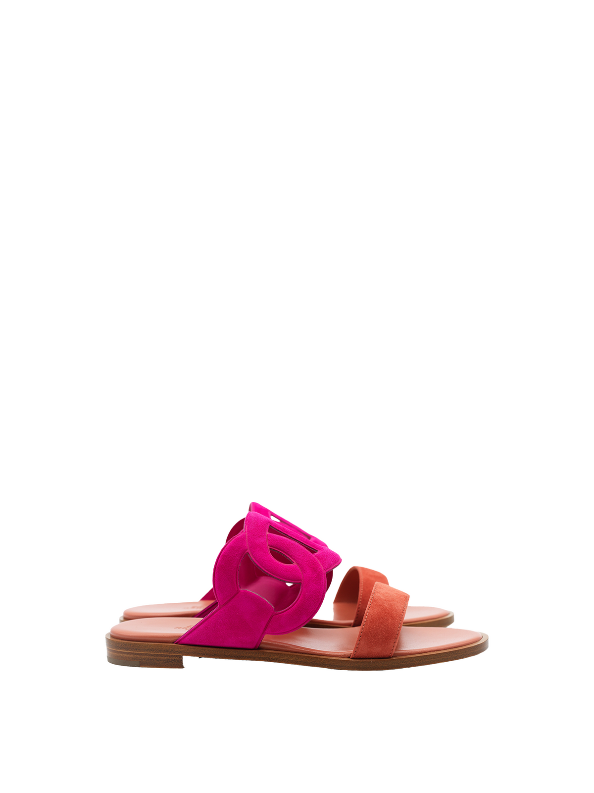 NEW HERMÈS LAGUNE SANDAL ROSE SAKURA/ ROUGE TOMETT