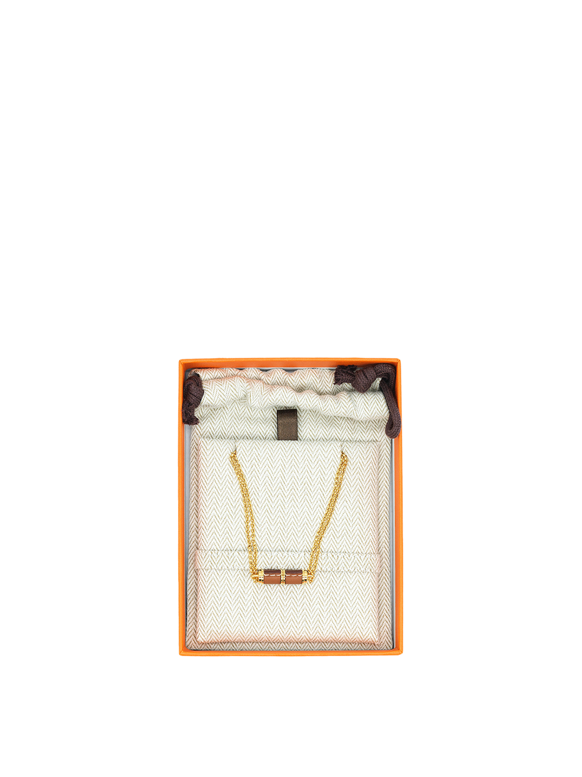 NEW HERMÈS CHARNIERE PENDANT GHW