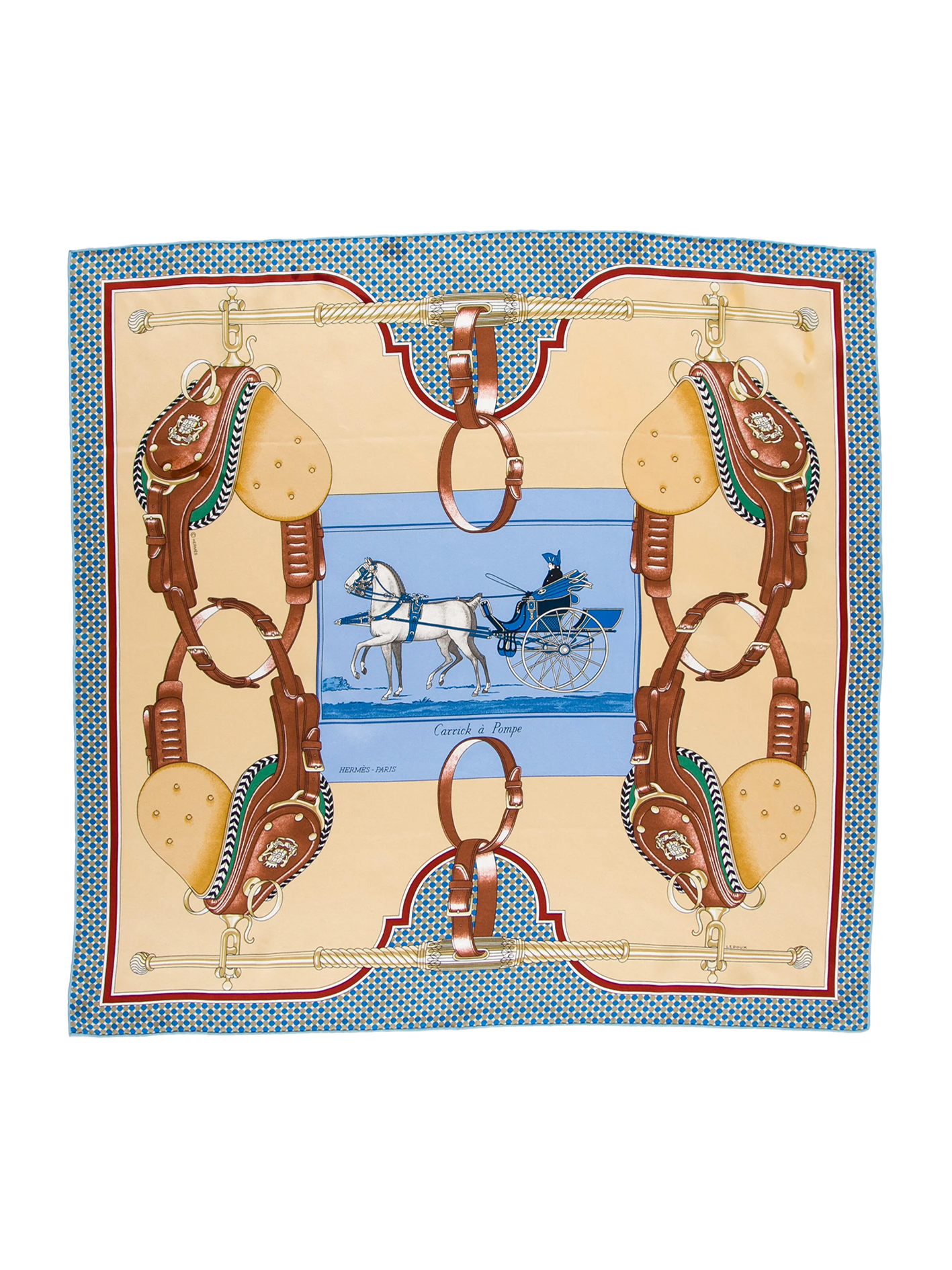 NEW HERMÈS CARRICK A POMPE SCARF
